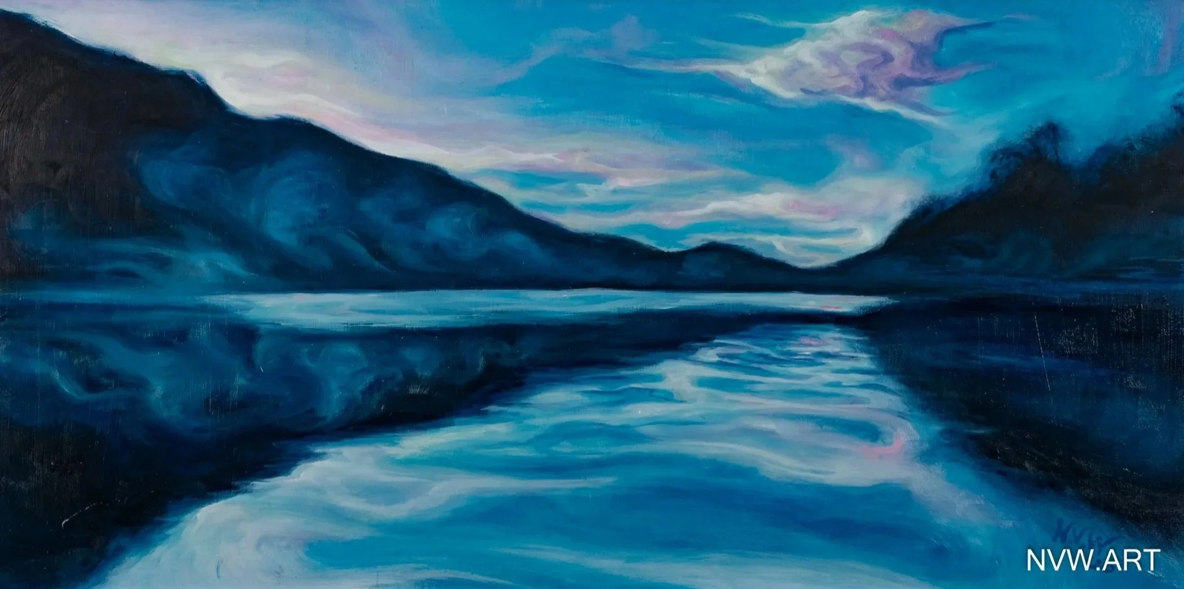 Aviemore, oil on canvas, 40x80cm, £1100