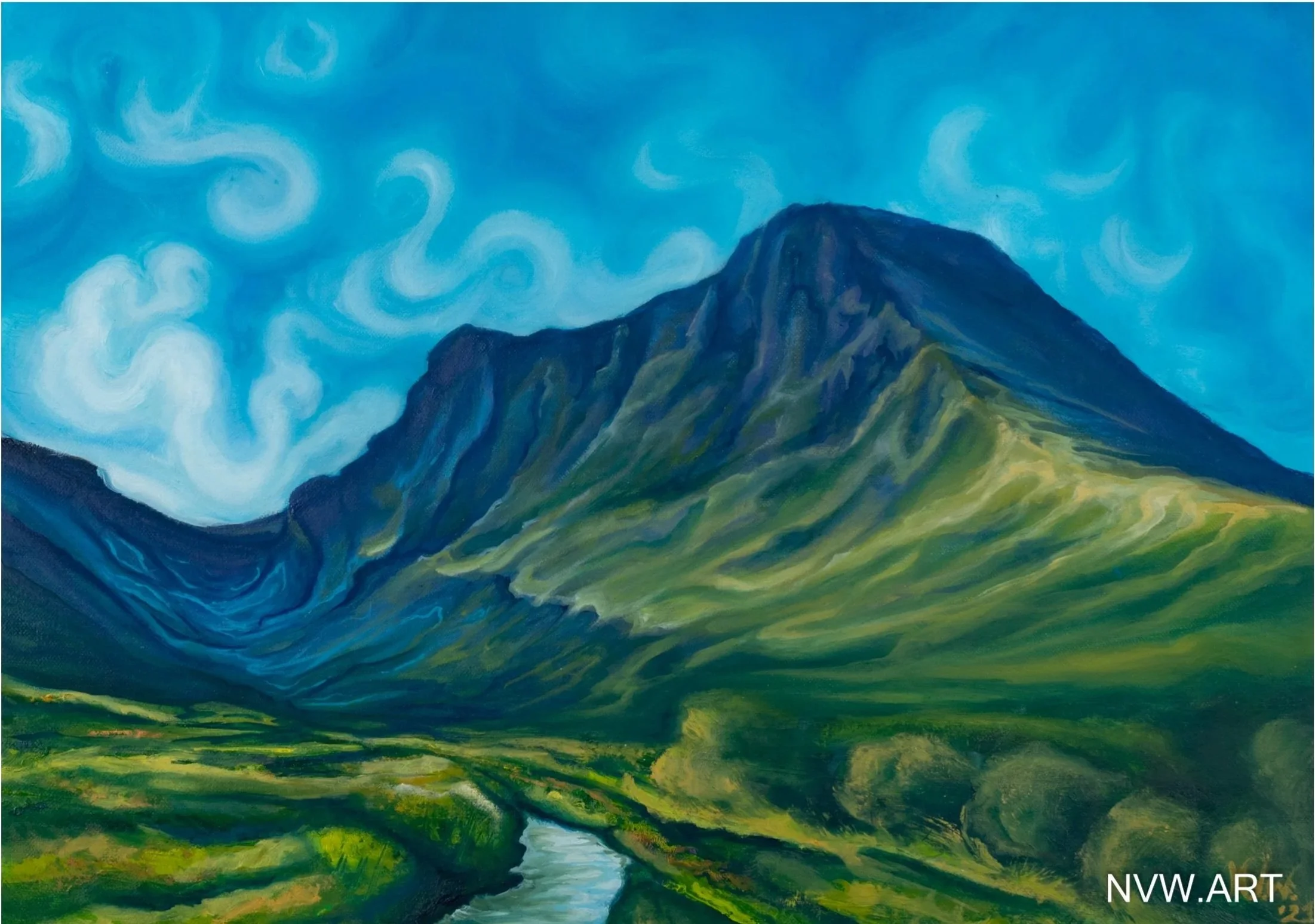 Ben Nevis, 50x60cm, oil on canvas, 2021, £1150 (sold)