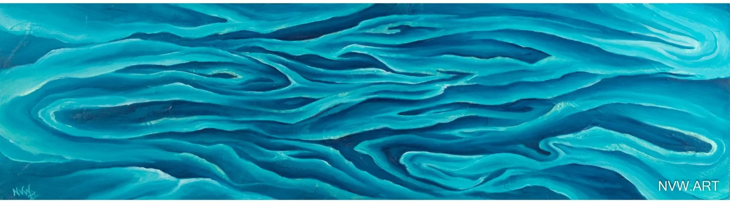 Waves of Emotions, 40x80xm, oil on board,  (unavailable)