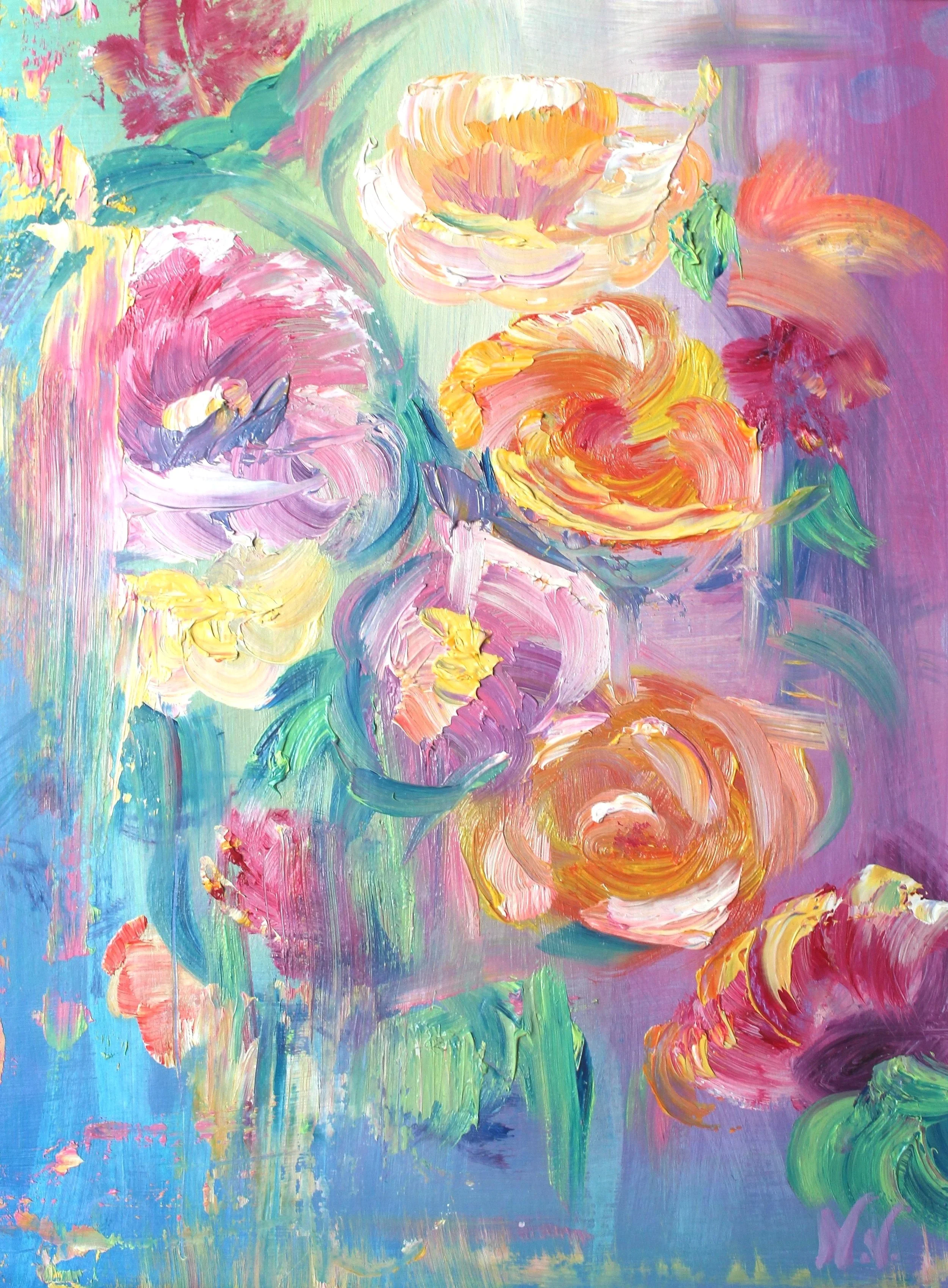 'Live Flowers'
Oil on canvas,
£1,800