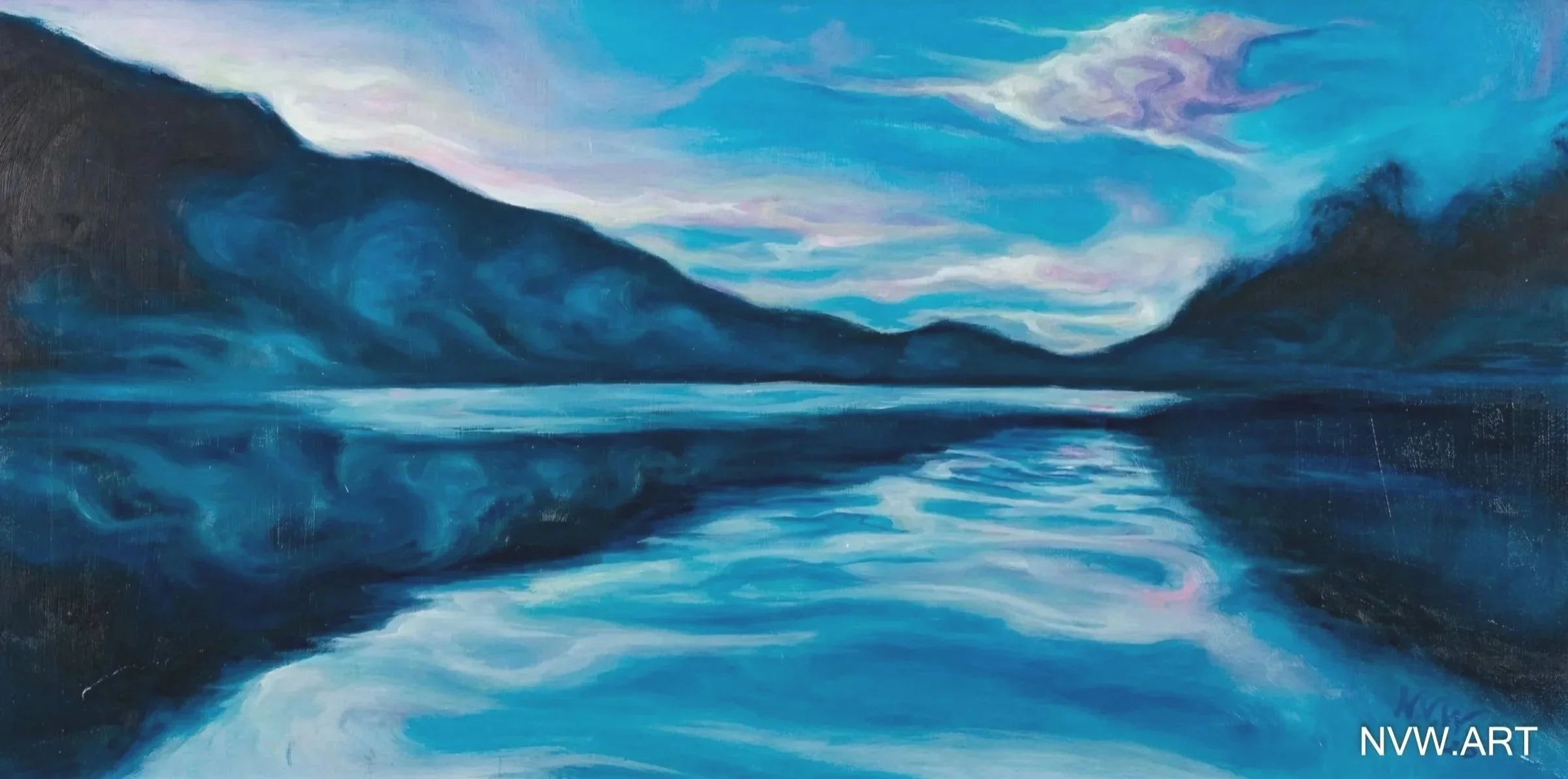 'Aviemore',
Oil on canvas framed,
40x80cm, £1100