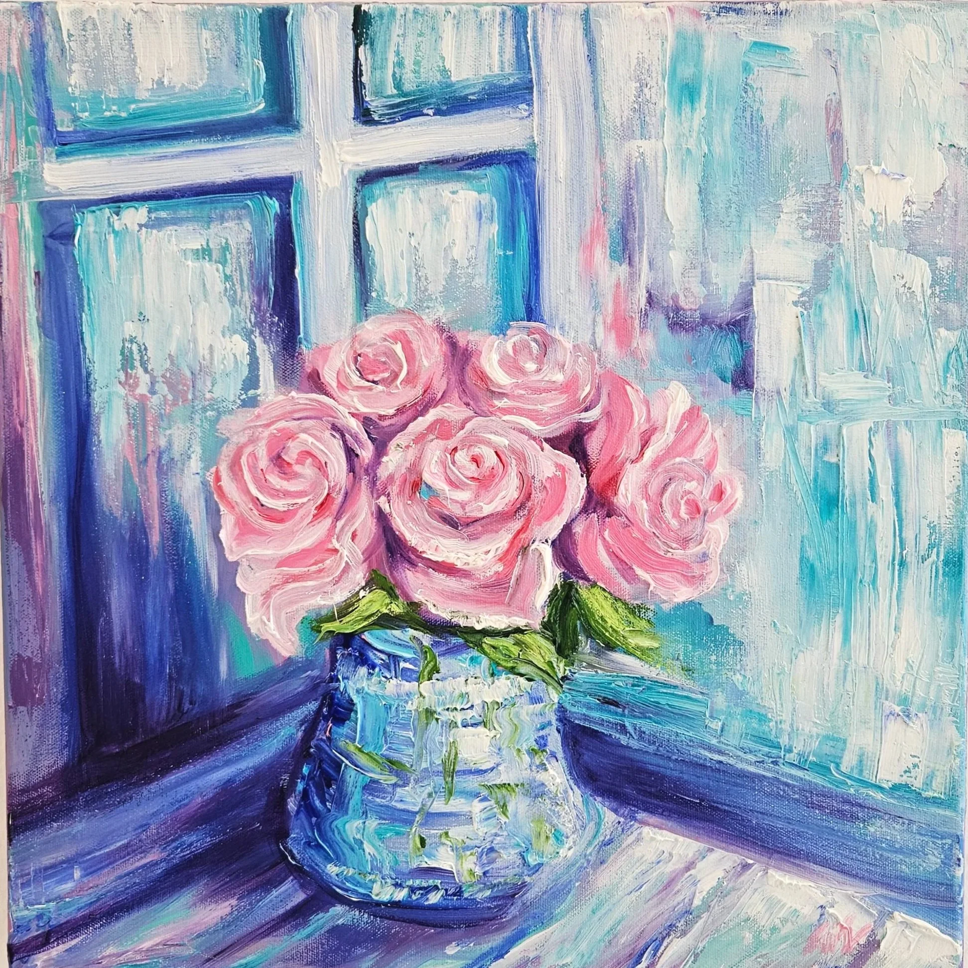 'Sunday afternoon'
Oil on canvas, 
50x50cm
2026
£2,350