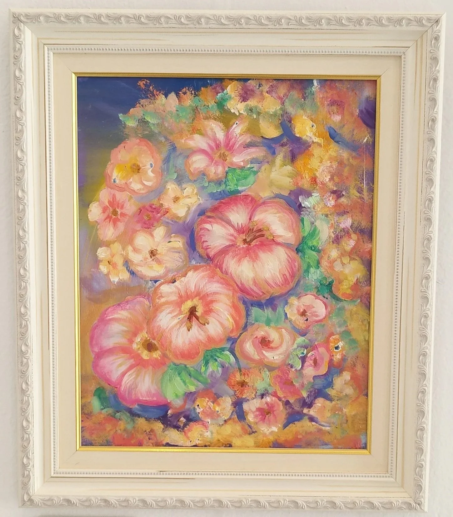 'Blush'
Oil on card,
42x38cm framed,
£1,950,
2026