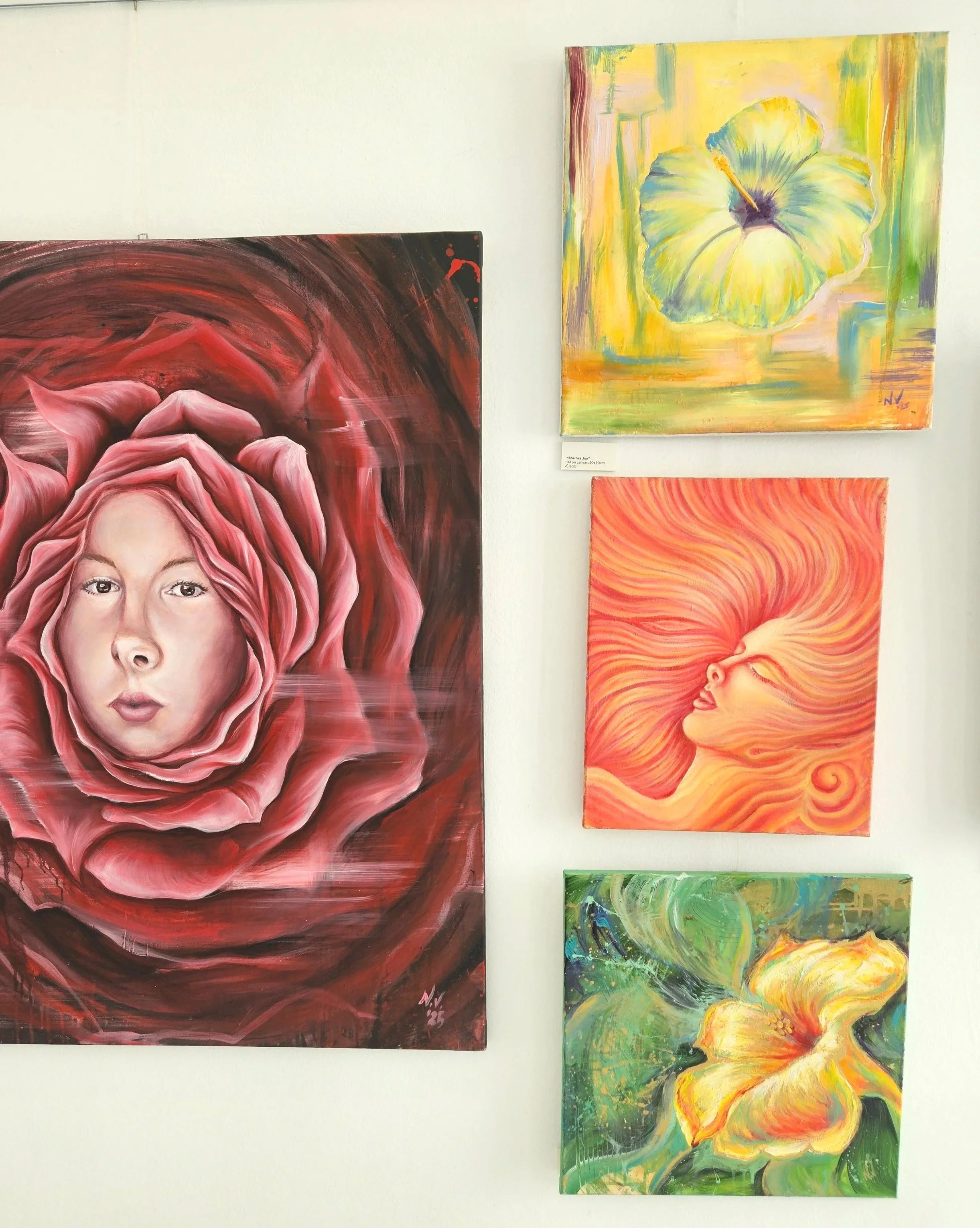 Selection of floral works from 'Anayenisi' exhibiton' 30/05/2026