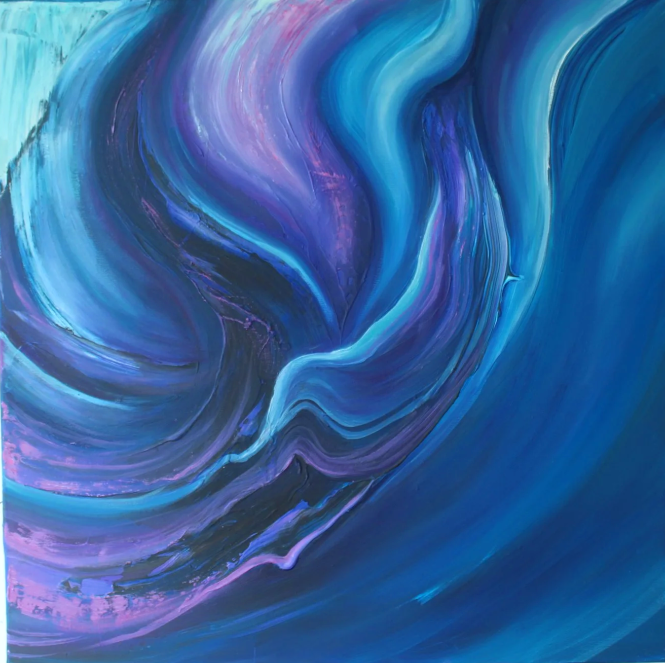 'Torn'
Oil and acrylic paint on canvas,
70x70cm 
2025
£2,950