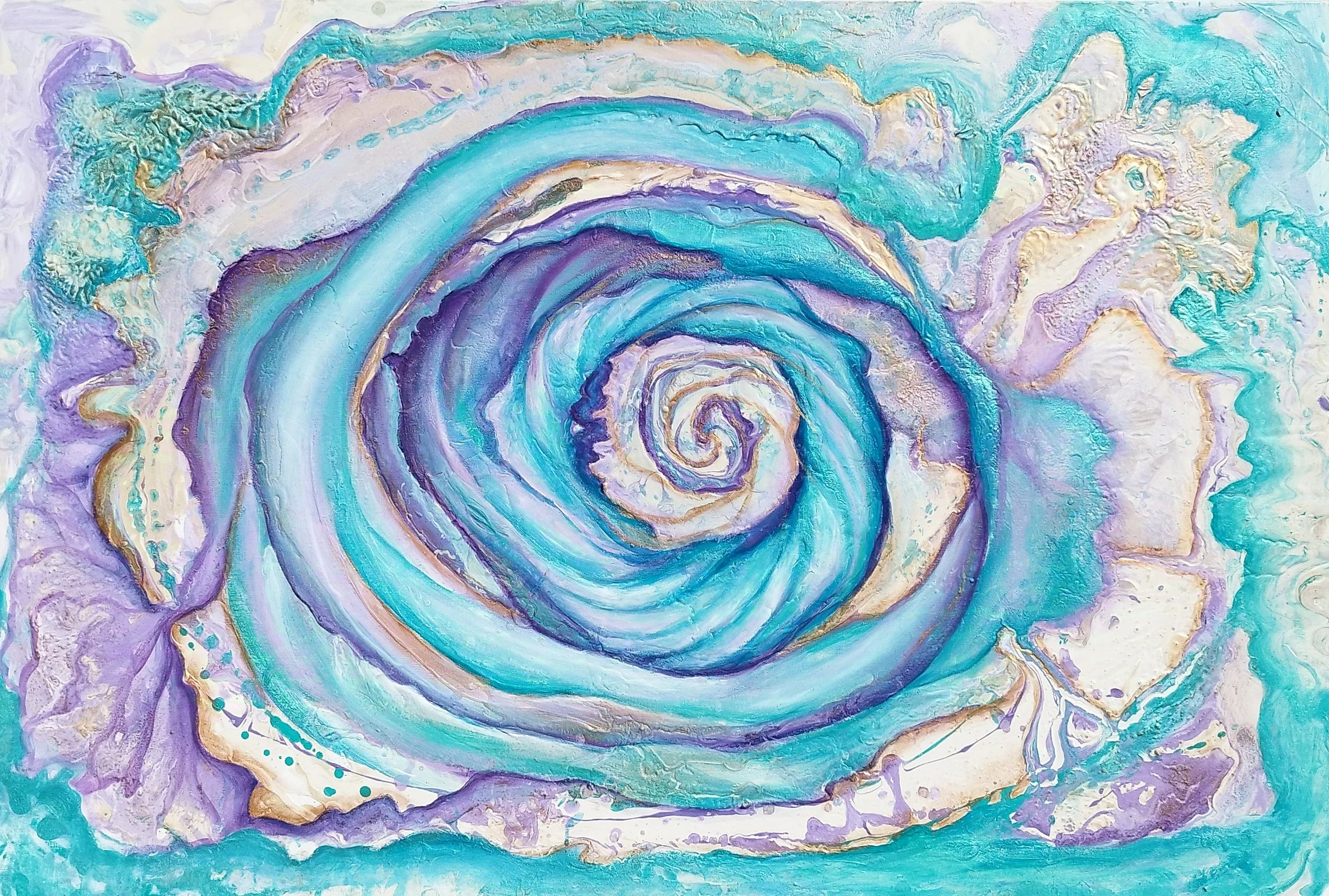 Vortex, mixed media on canvas, 2024, 150x90cm, £1500 (sold)