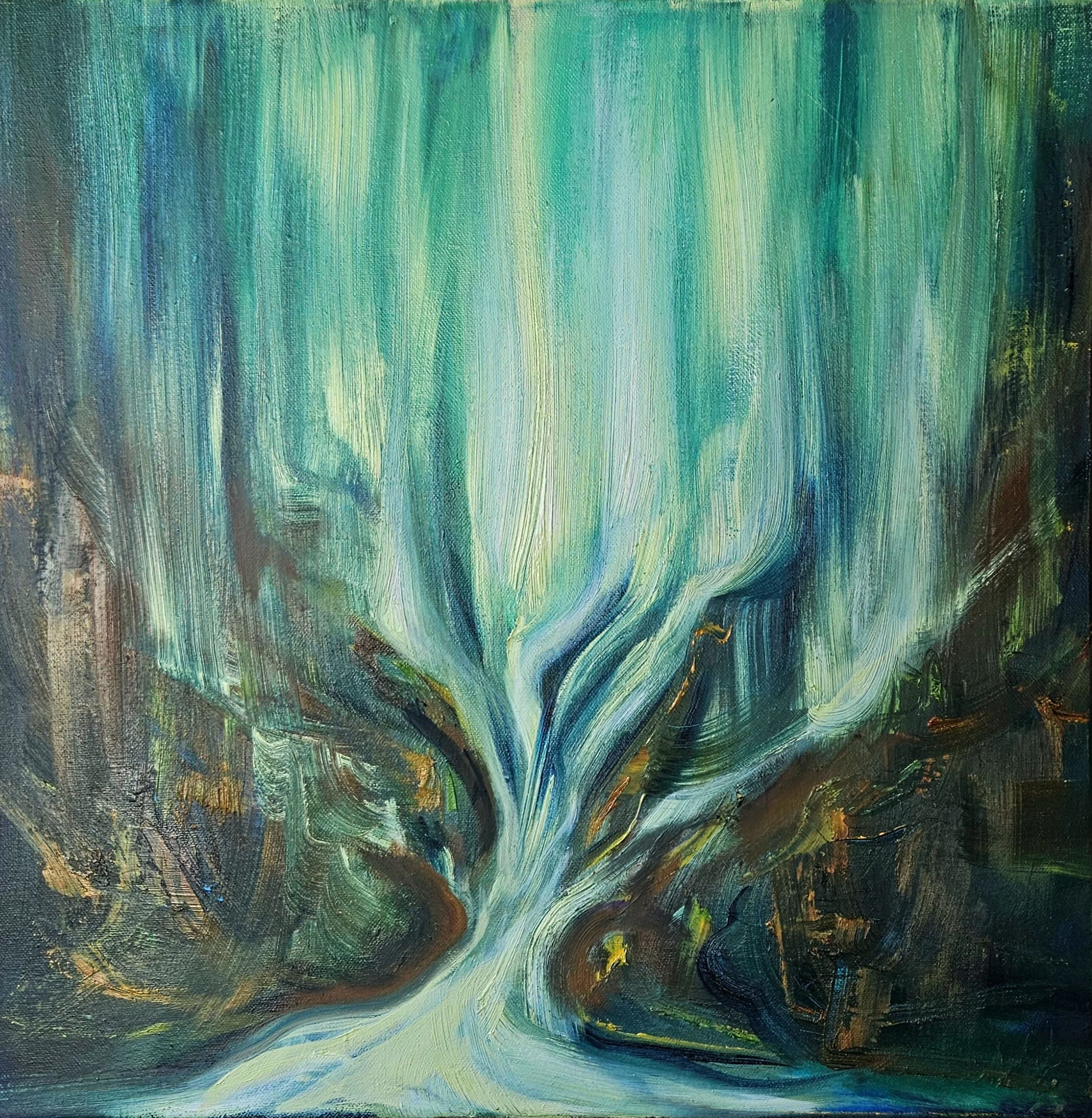 'The Victory is won'
Oil on canvas,
55x55cm framed, 2025
£1250
