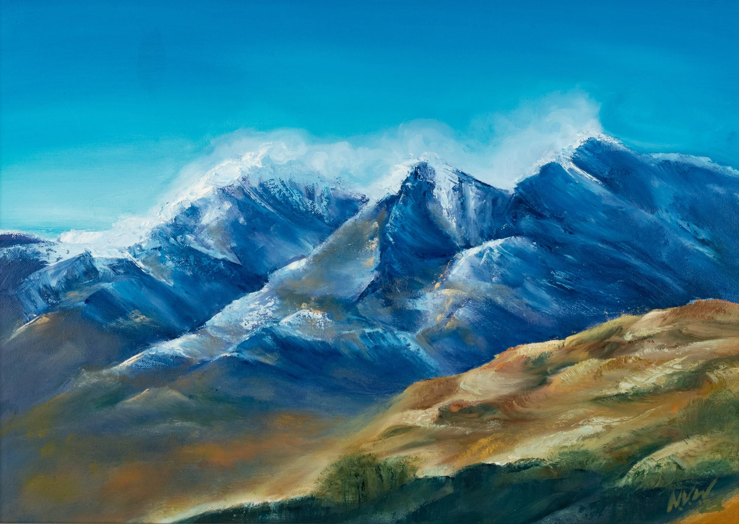'Snowdonia'
Oil on canvas,
50x60cm, 2020,
£1200 (sold)