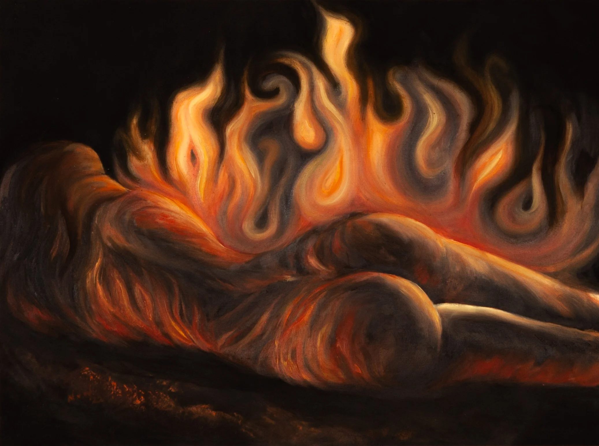 AVAILABLE 'Purification', 50x60cm, oil on canvas, 2022, £1350, Lemond Gallery.jpg