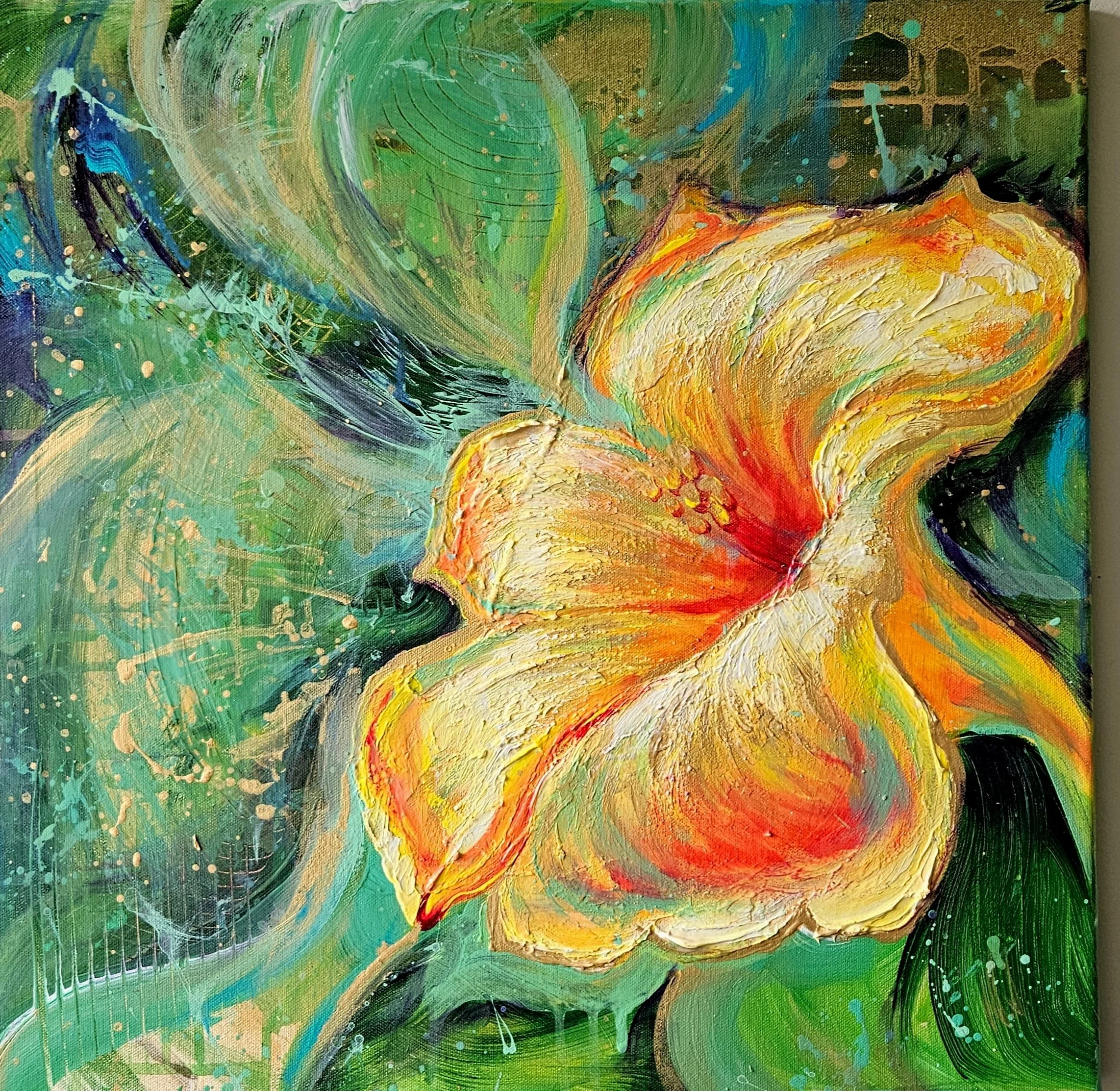 'The Joy of the Lord'
Acrylic on canvas,
50x50cm, 2026
£2,150