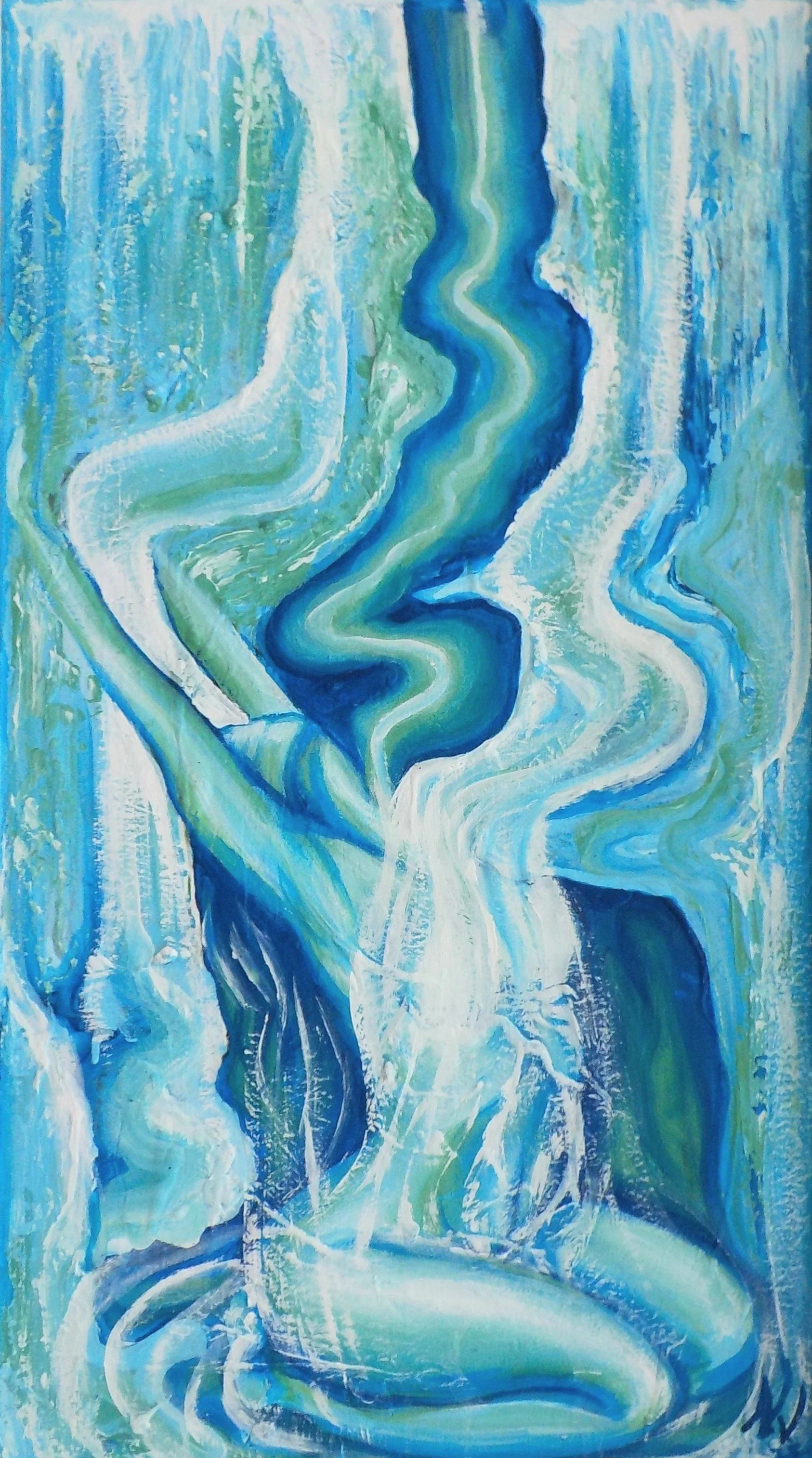 Washed by the Spirit, 52x82vm, acrylic on canvas, 2025