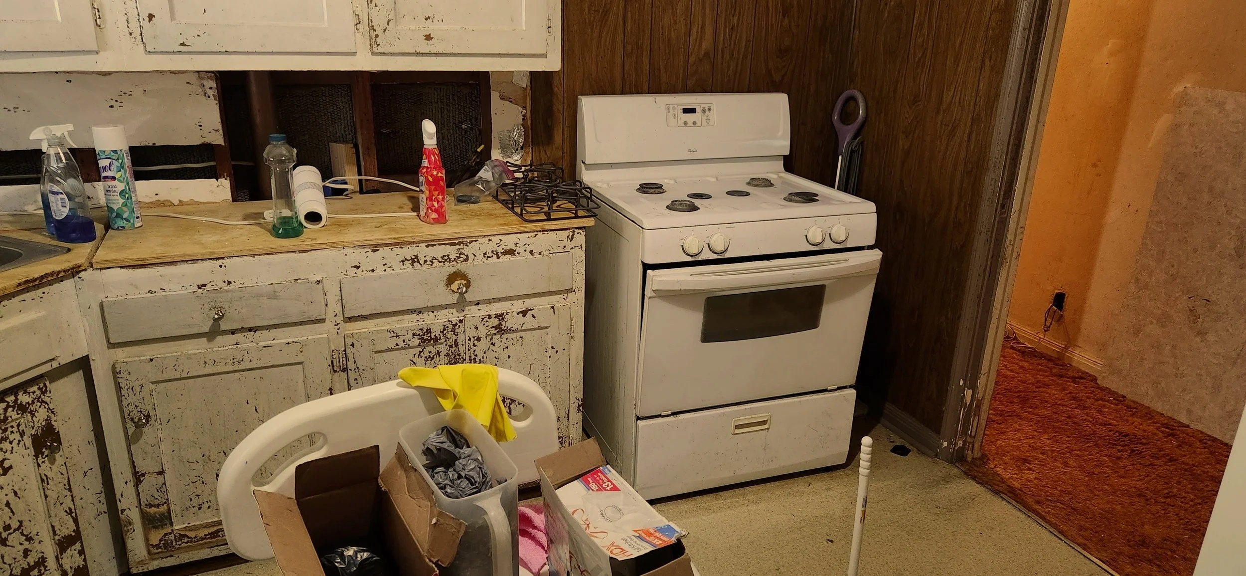 dilapidated kitchen