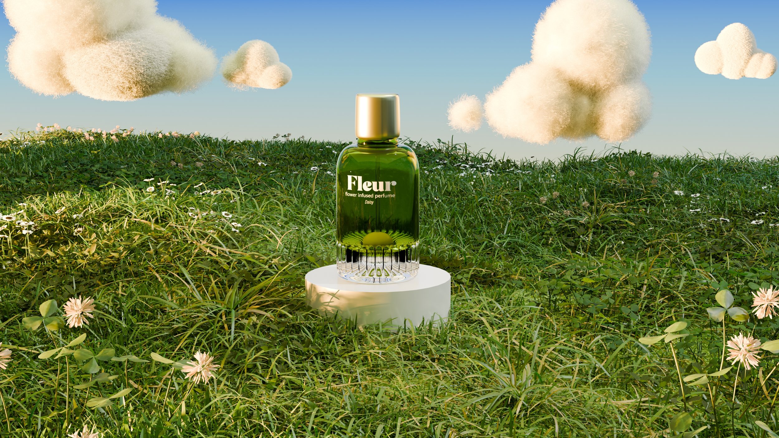 Perfume ad made in Blender