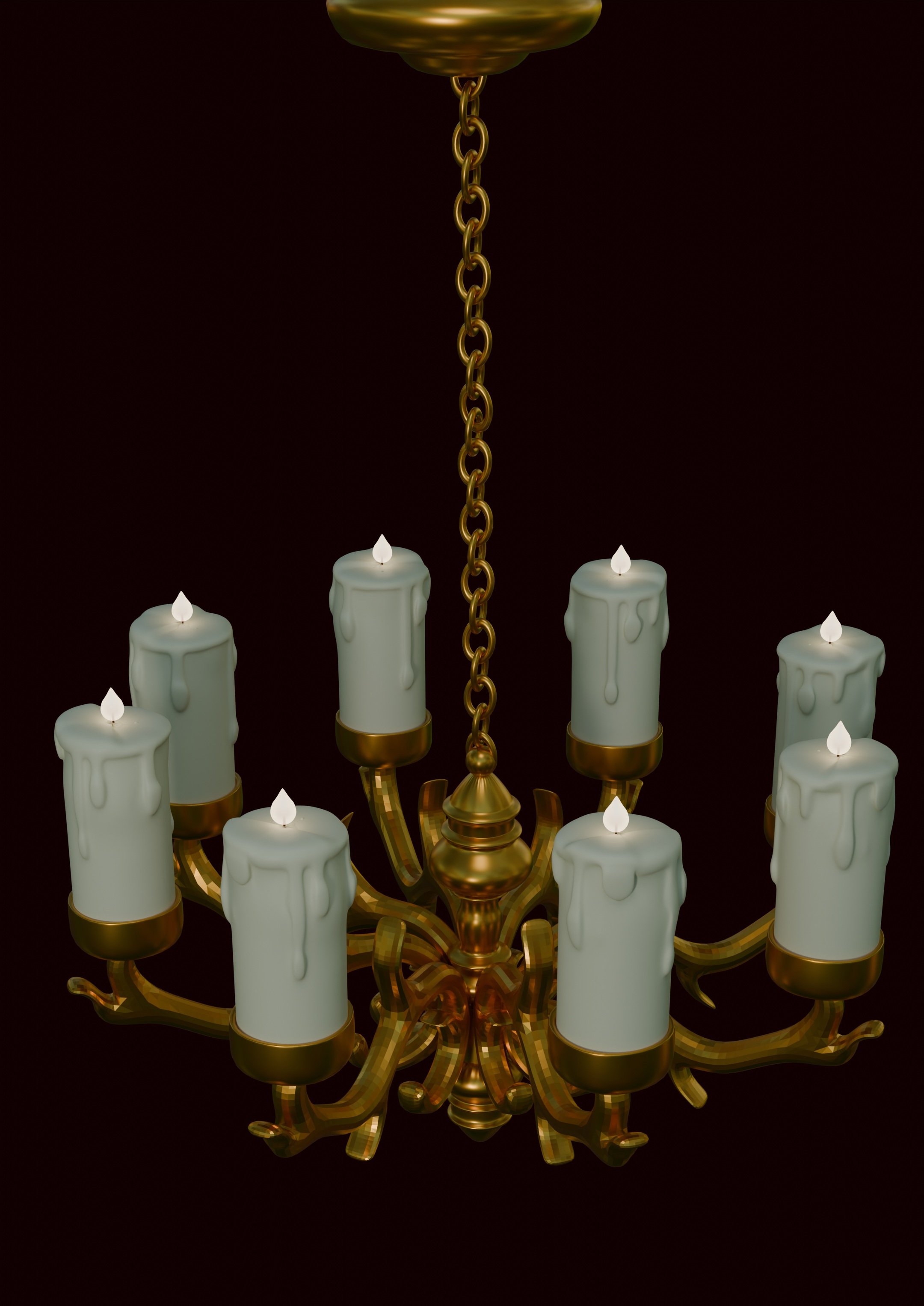 Chandelier made in Blender
