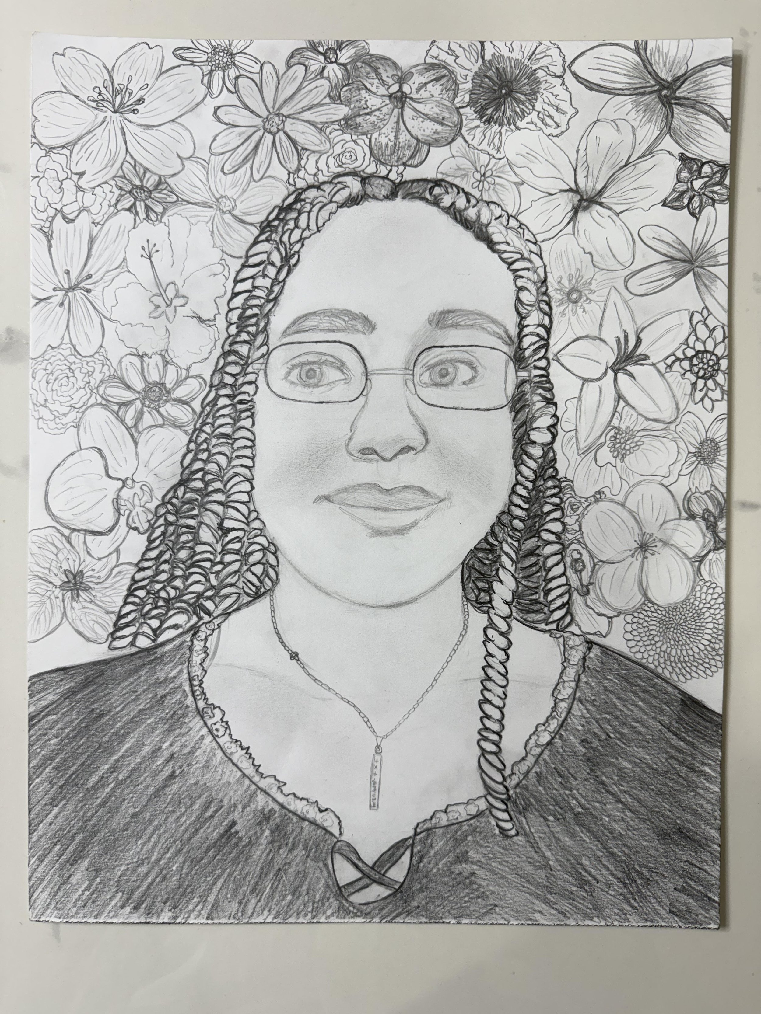 THE FIELD OF FLOWERS, 2025 (Graphite on Paper)