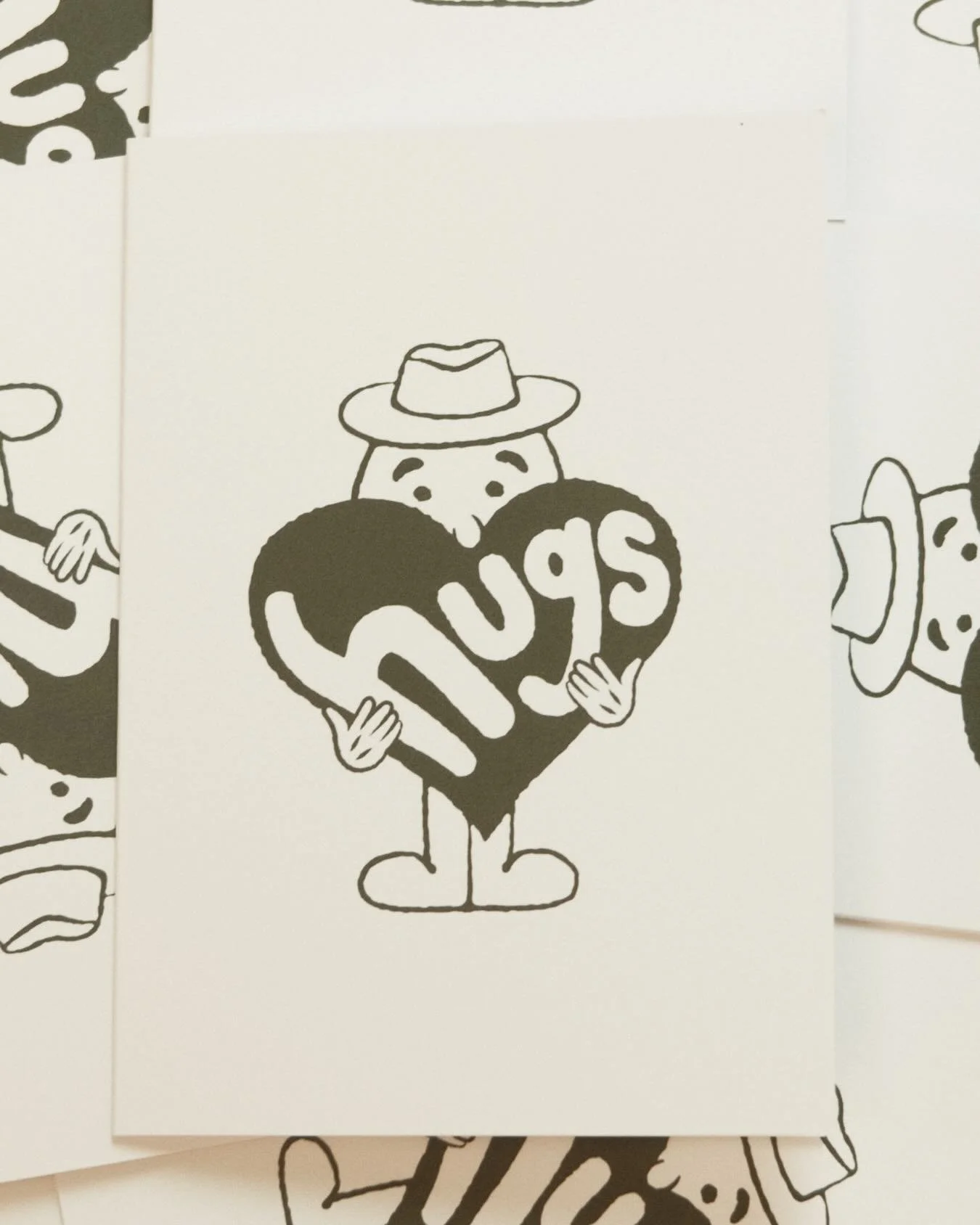 New greeting card design for @dugoutpaperco 🖤

Sometimes you just need a hug!

#greetingcards #mascotdesign #lettering #sympathycard