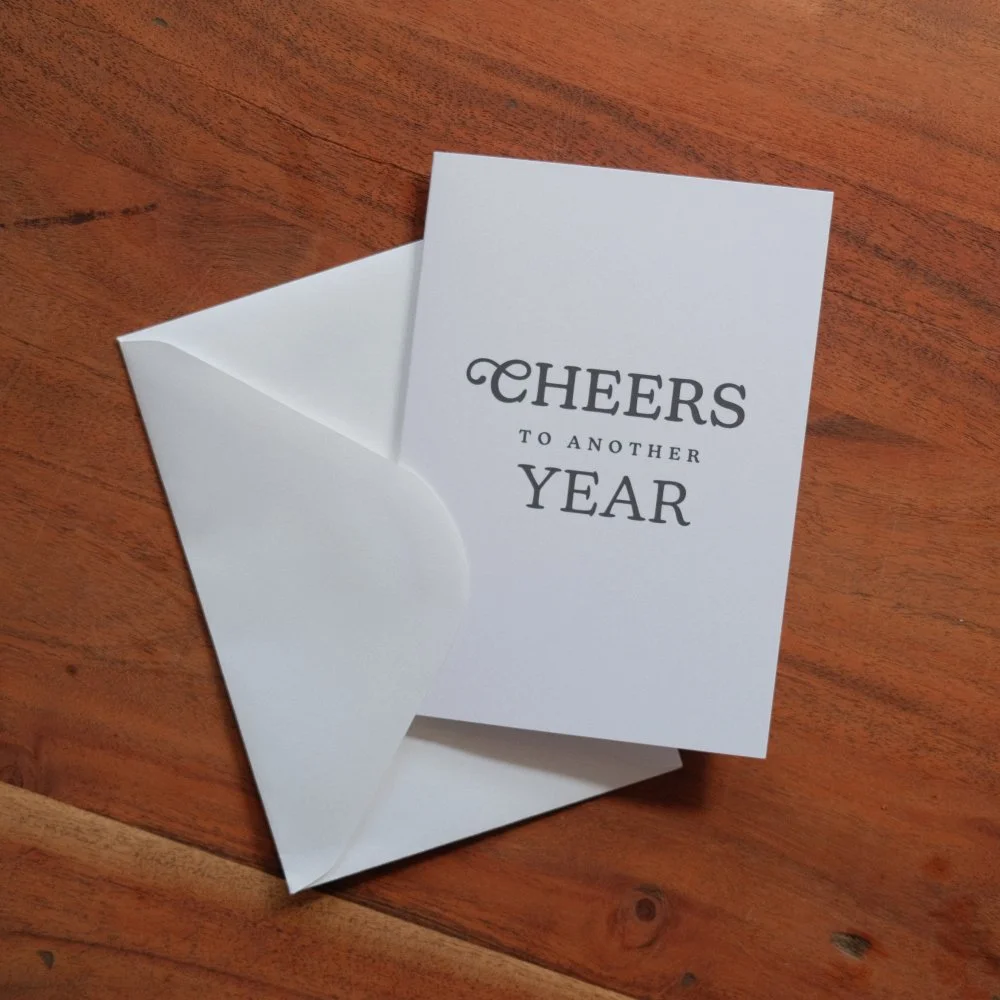 Cheers to Another Year Greeting Card