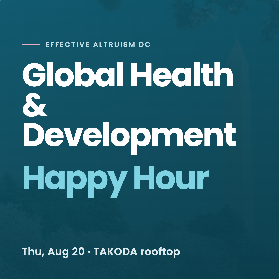 EA DC Global Health and Development Happy Hour