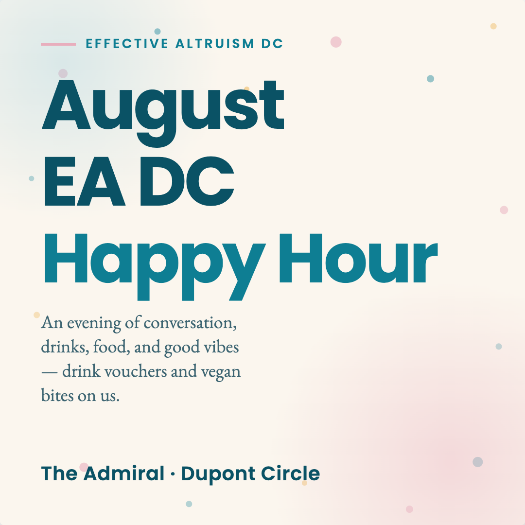 August EA DC Happy Hour @ The Admiral