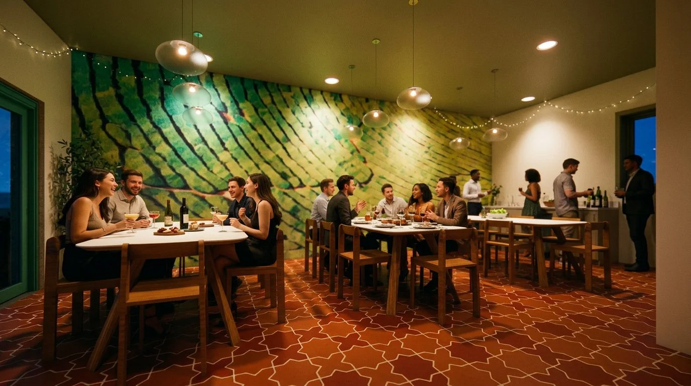 Quiet Brew's Event Room provides an intimate space for small parties or an artistic haven for workshops for the local arts community with plenty of tea to go around. This space also serves to intentionally create community in a (mostly) offline space