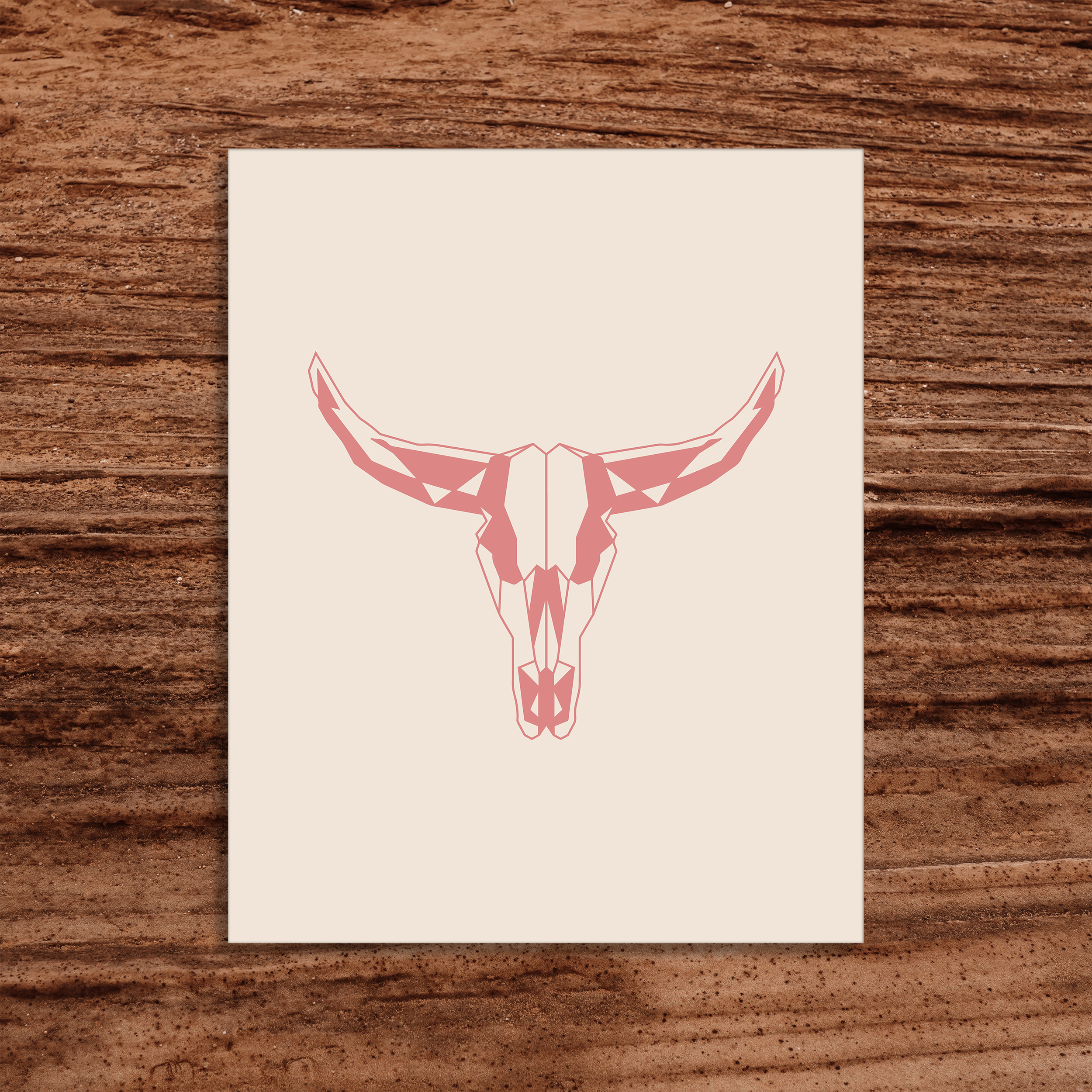 Cattle Skull Graphic Art Print