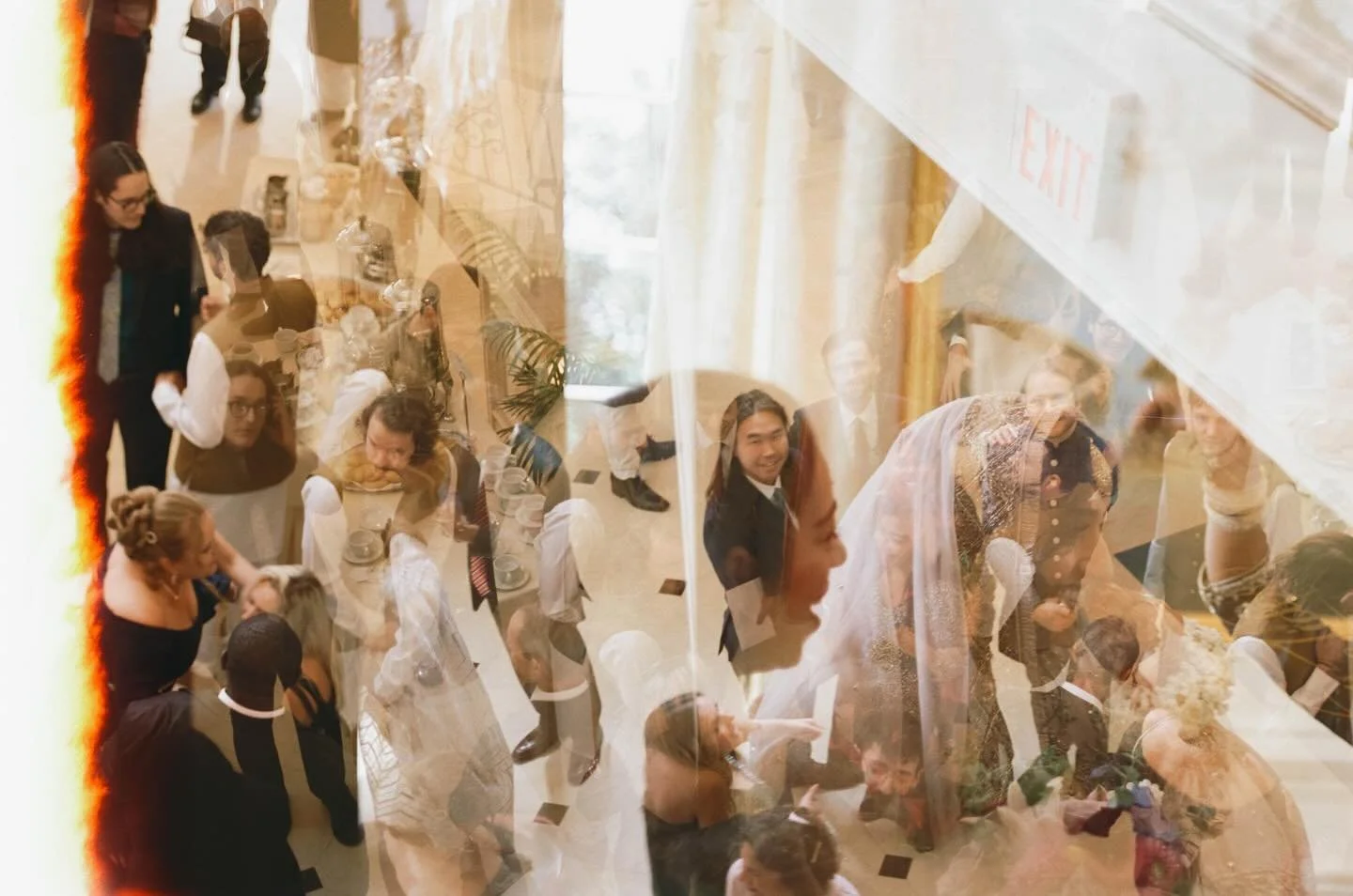 the commotion before the nikkah ceremony 

double exposed on film