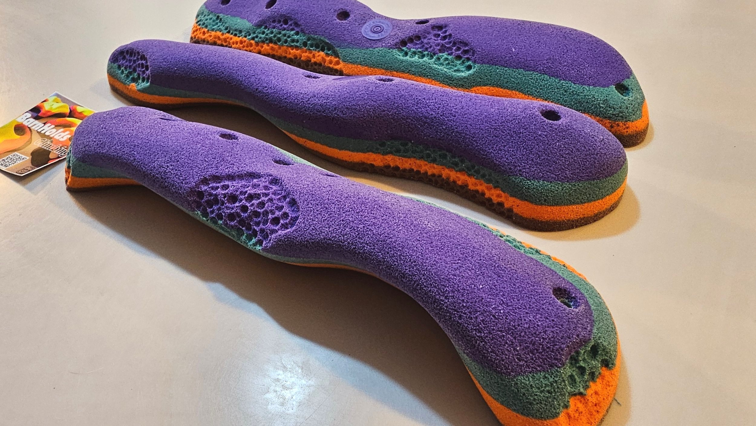 custom rock climbing holds handmade BarnHolds bouldering unique