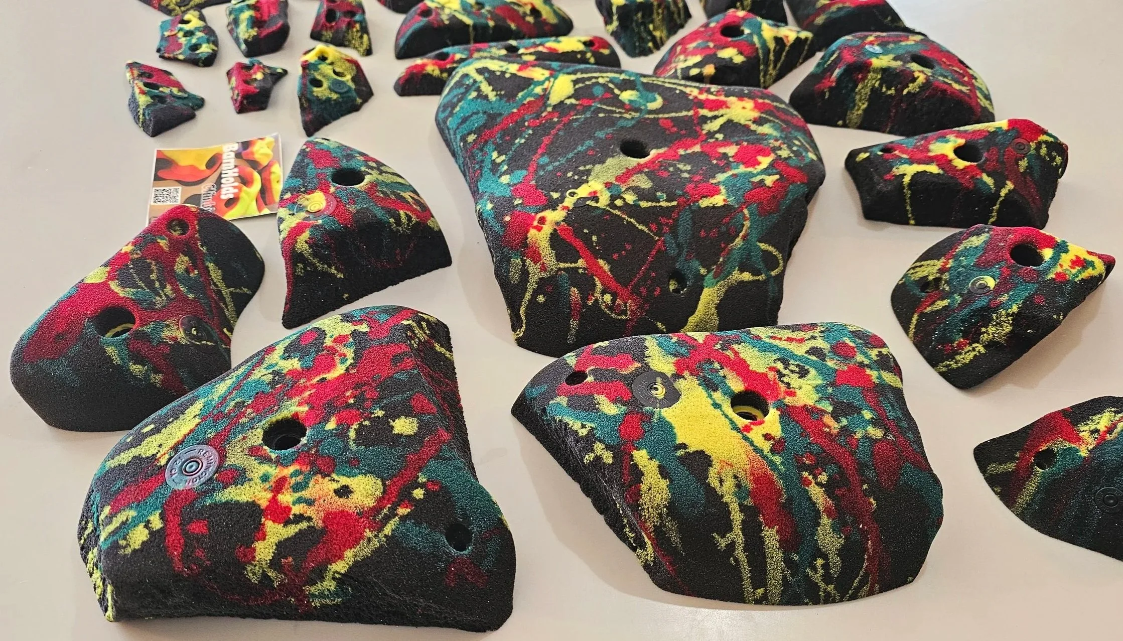 Granite Rock Climbing Holds BarnHolds Bouldering homewall set jugs crimps pinches slopers