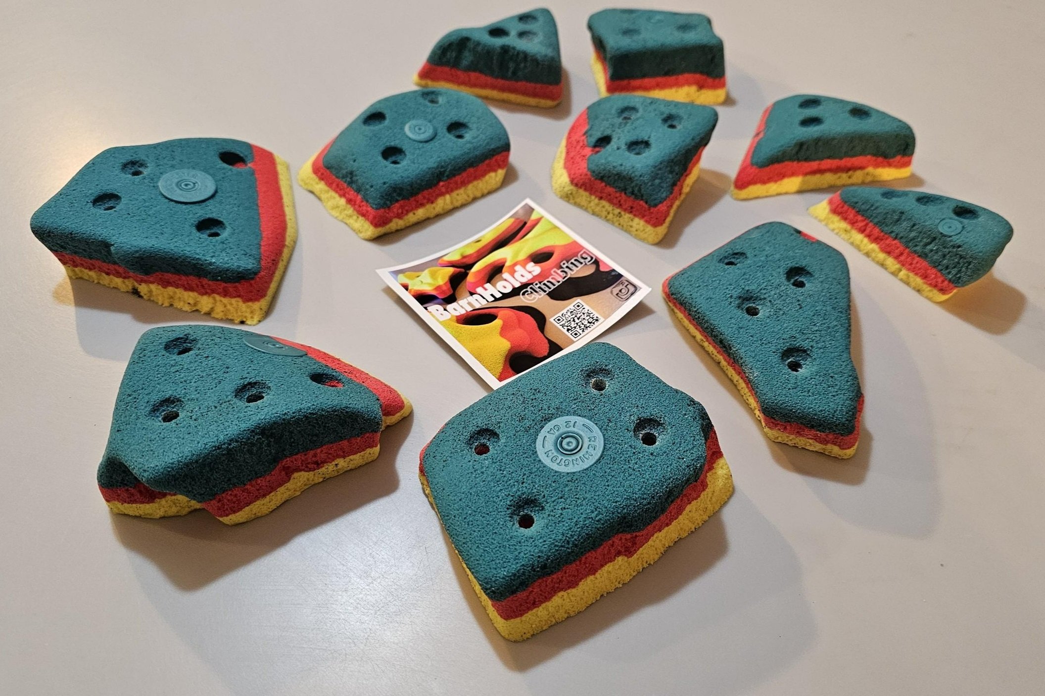 custom rock climbing holds handmade unique BarnHolds bouldering