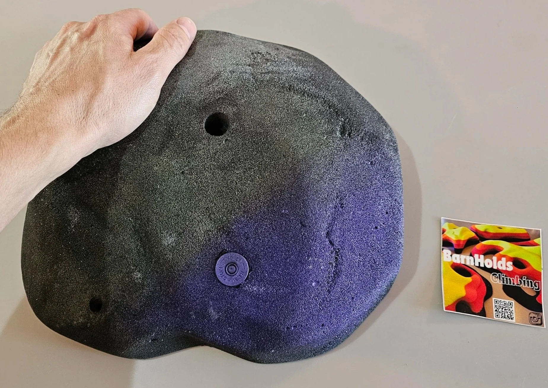 Sourdough loaf rock climbing hold, barnholds jug feature