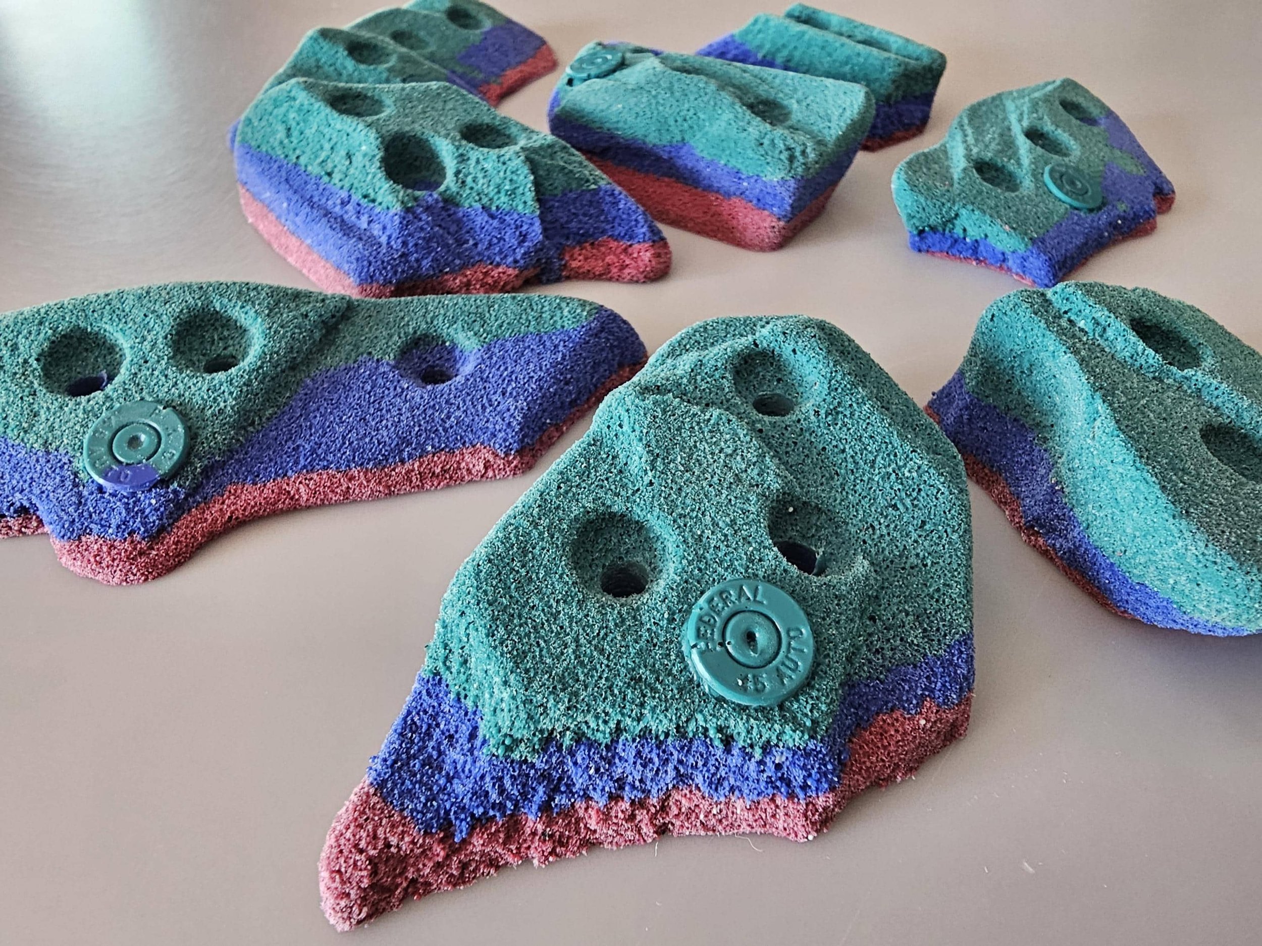 BarnHolds Rock Climbing holds, 100% custom boulder problem unique set!