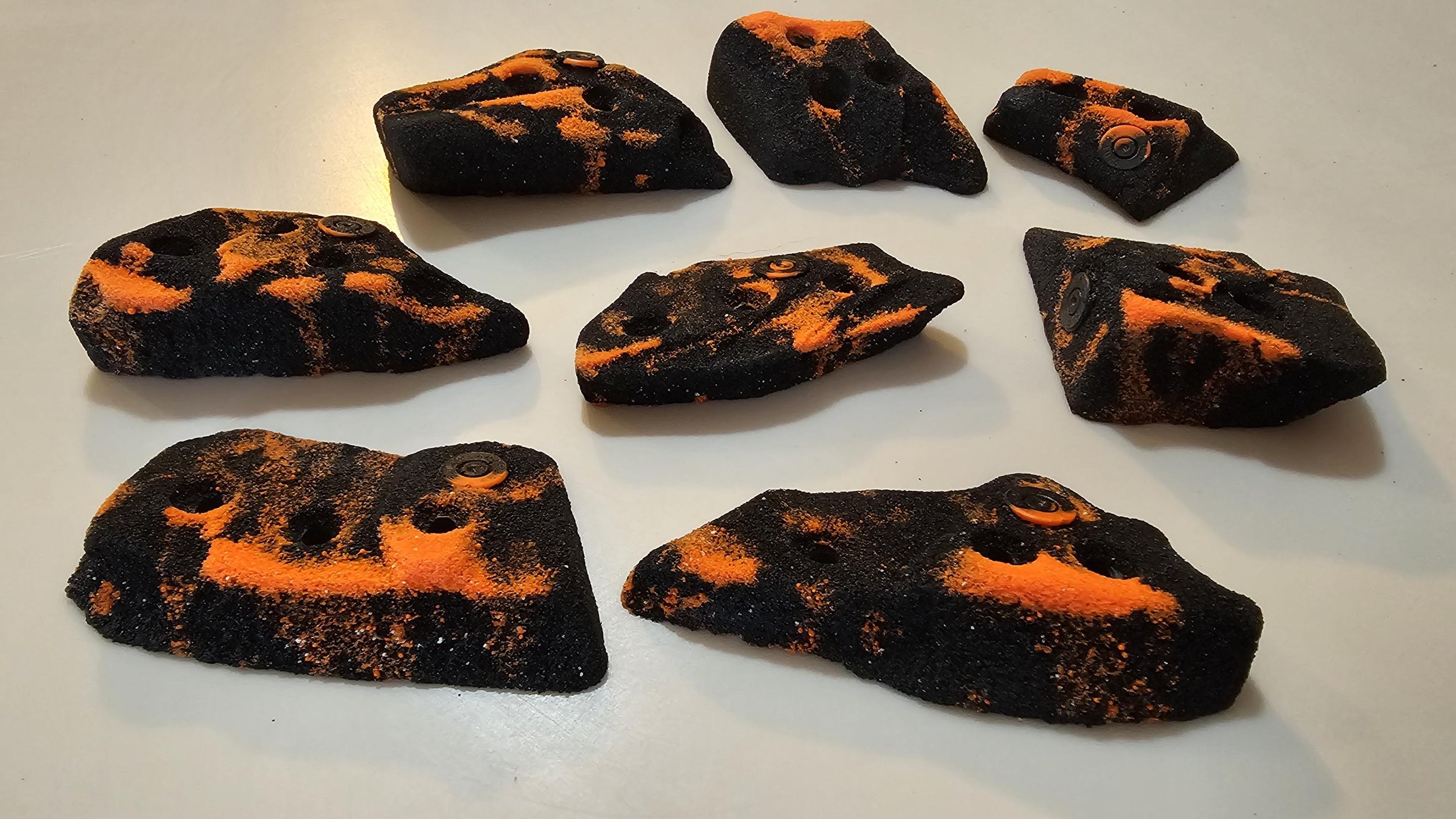 BarnHolds Rock Climbing holds, 100% custom boulder problem unique set!
