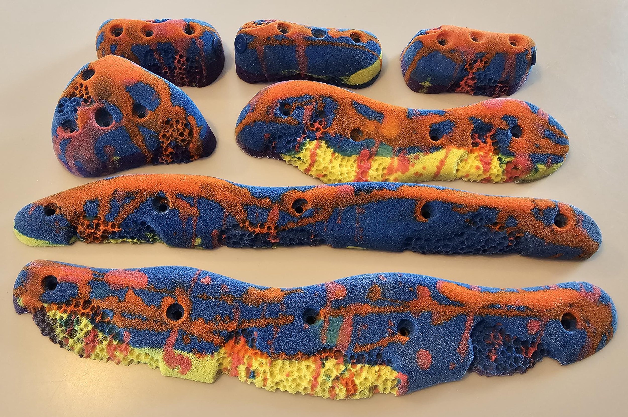custom rock climbing holds handmade BarnHolds bouldering unique