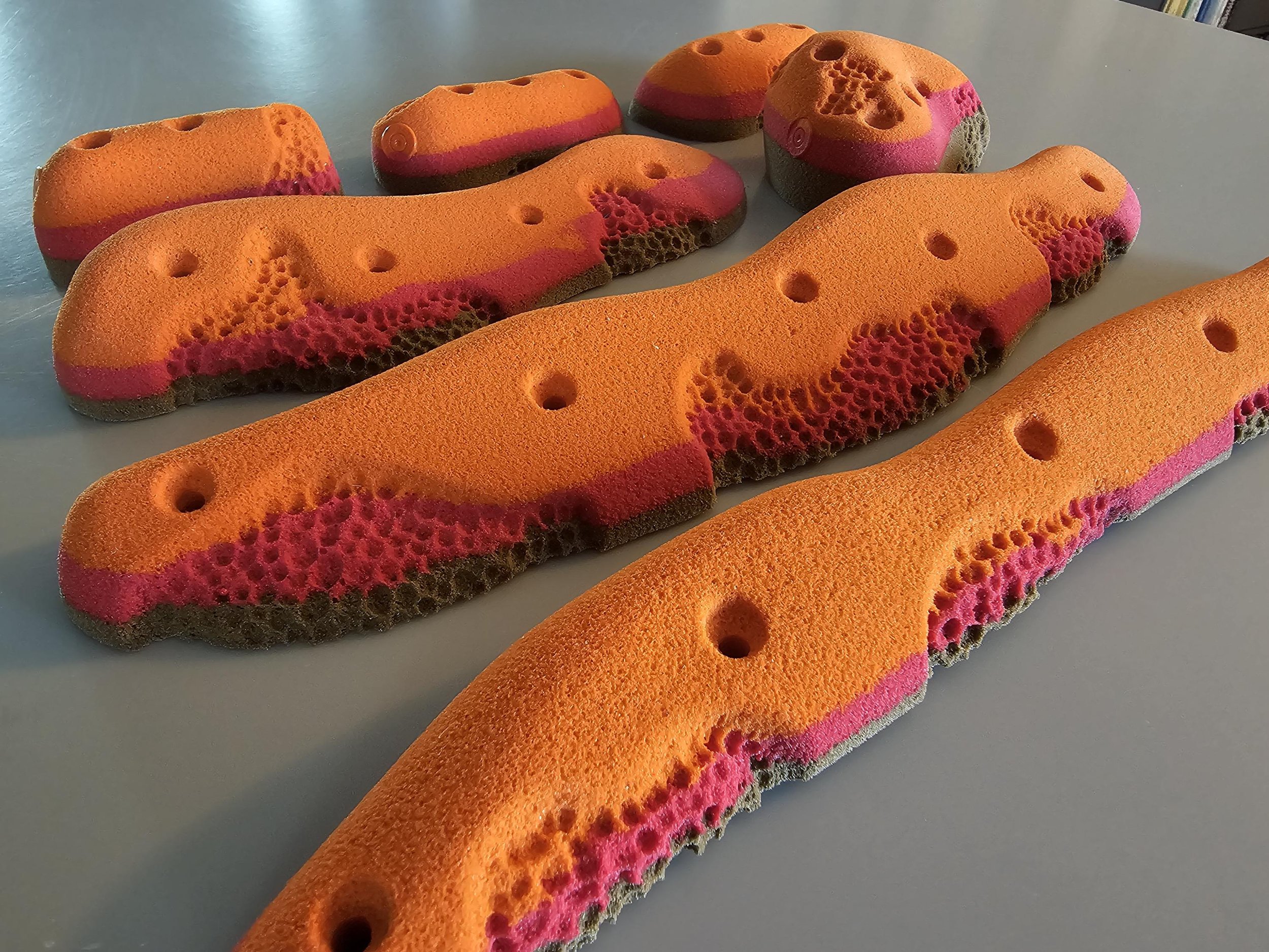 custom rock climbing holds handmade BarnHolds bouldering unique