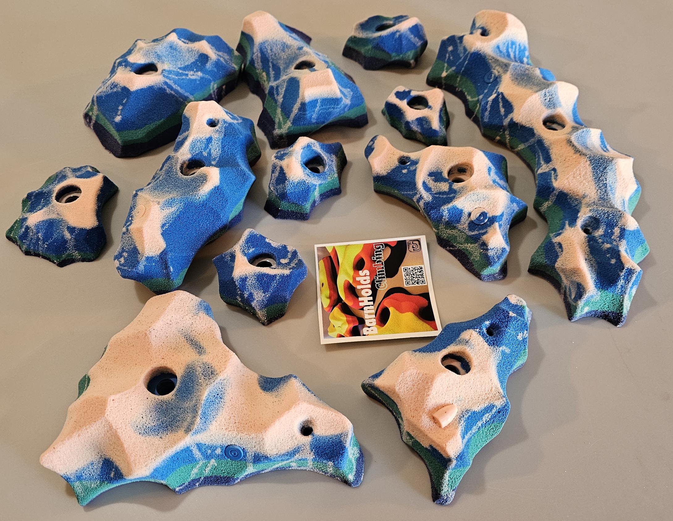 custom rock climbing holds handmade BarnHolds bouldering unique