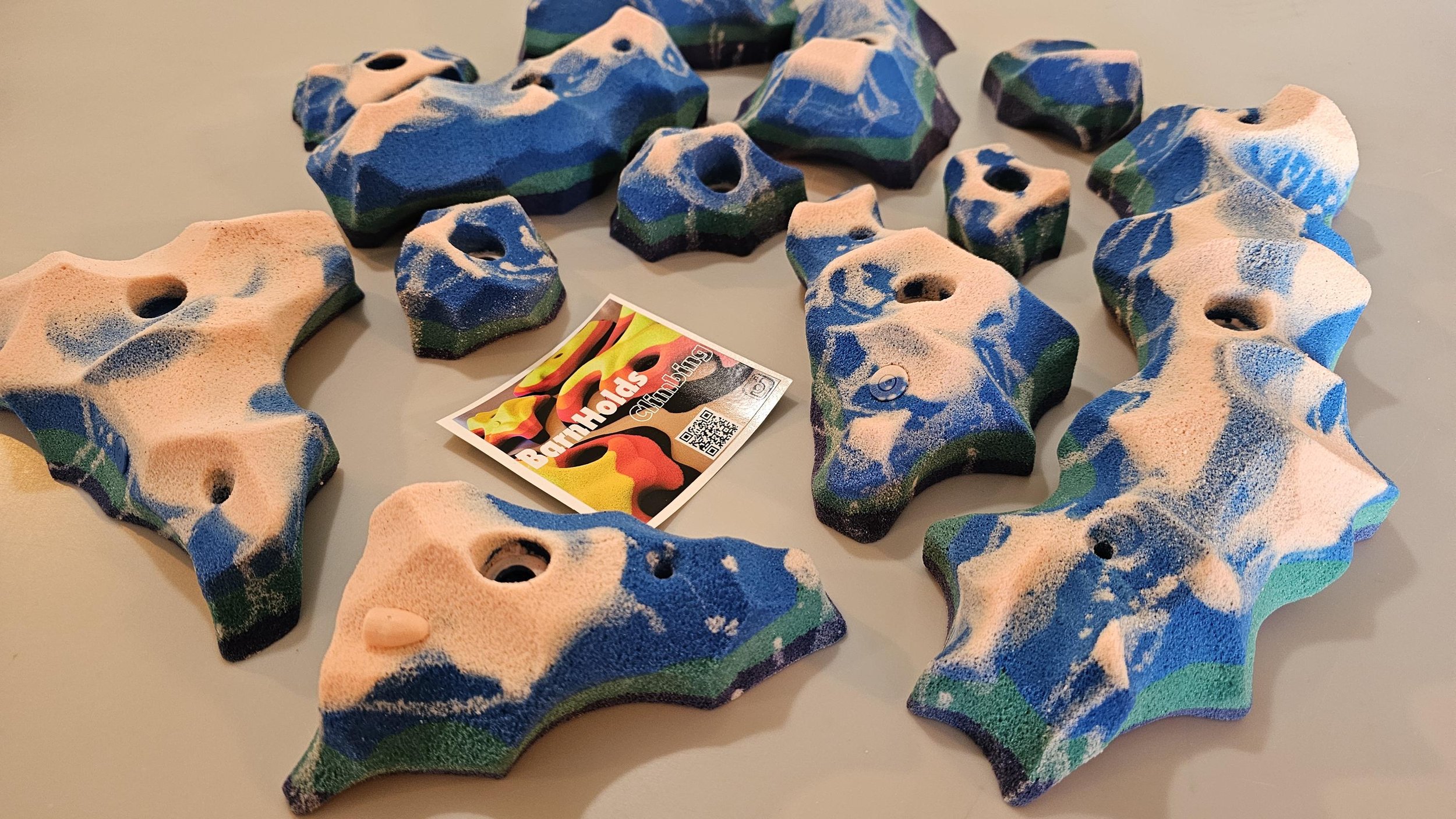 custom rock climbing holds handmade BarnHolds bouldering unique