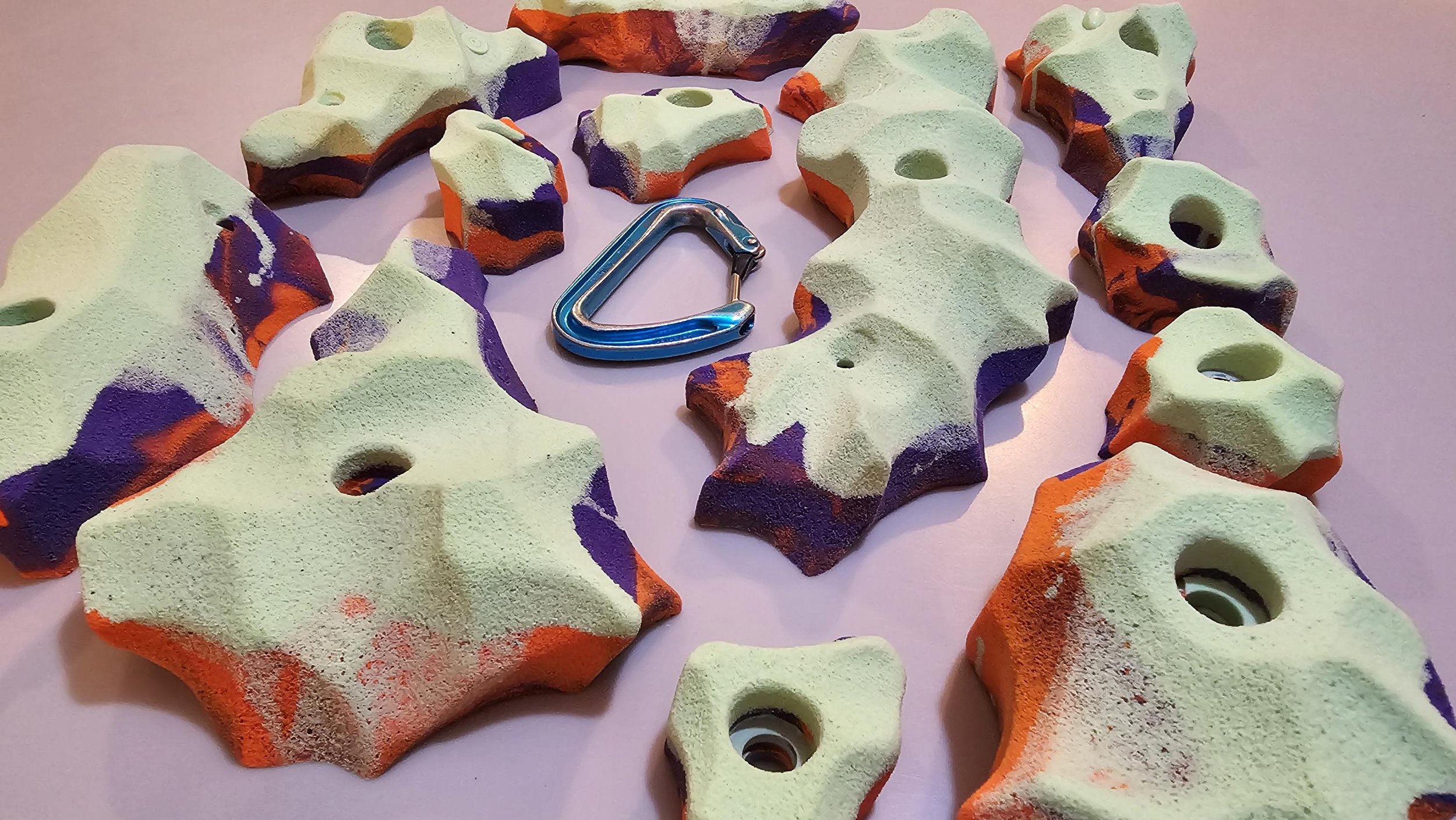 custom rock climbing holds handmade BarnHolds bouldering unique