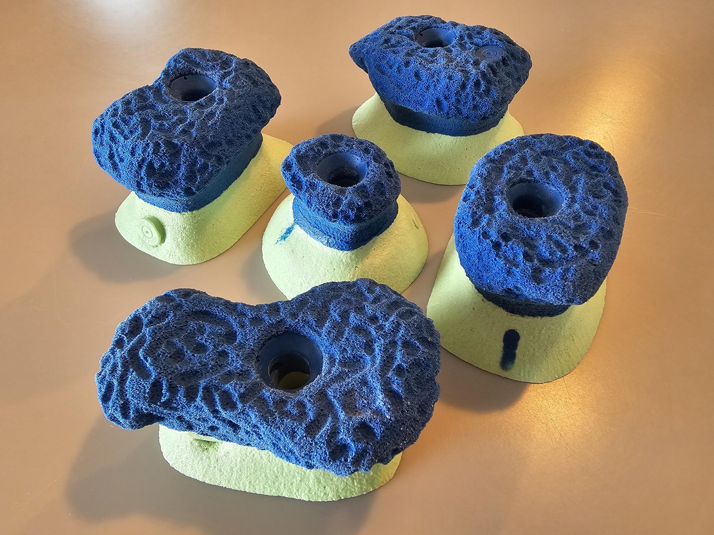 custom rock climbing holds handmade BarnHolds bouldering unique