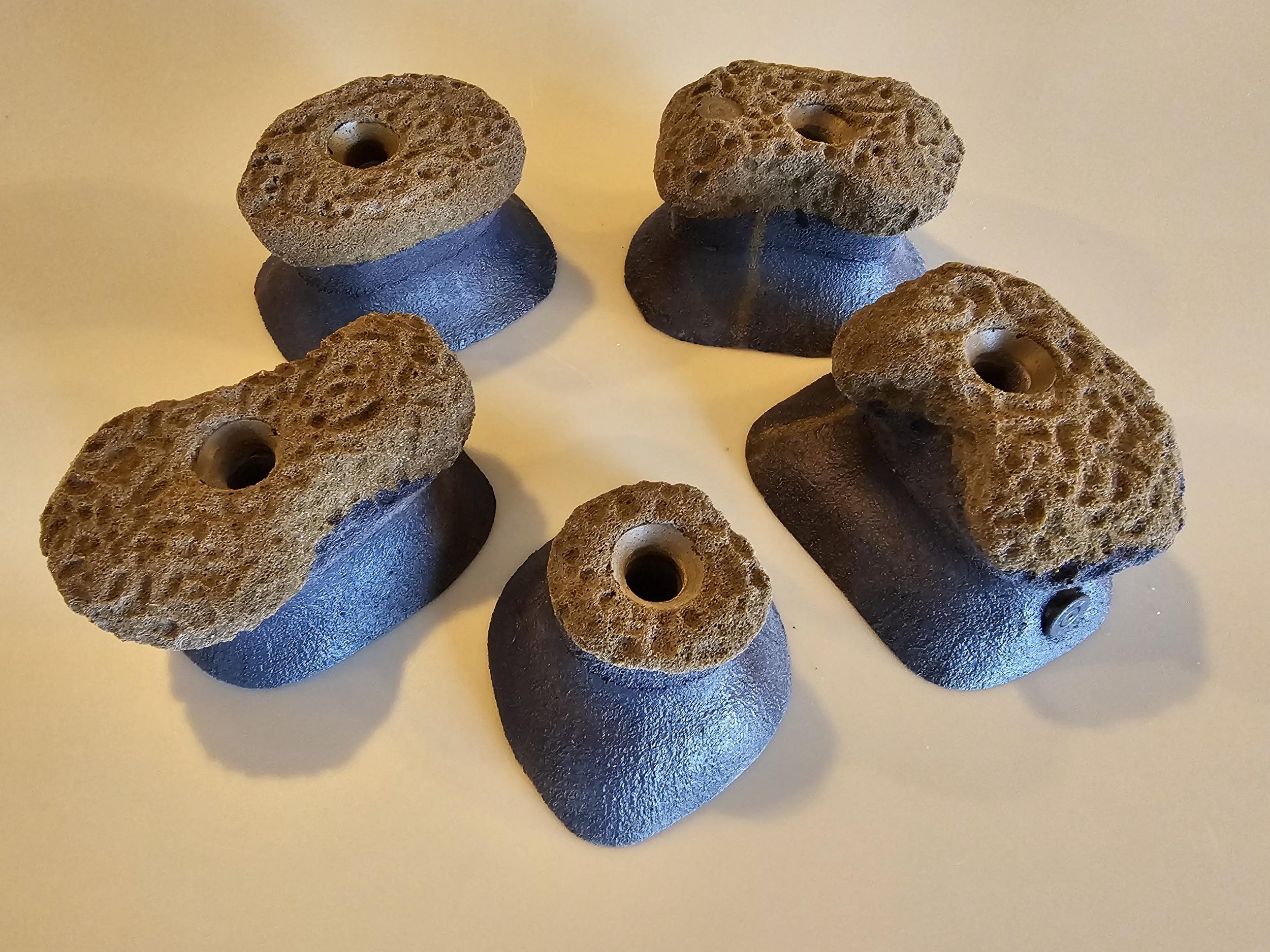 custom rock climbing holds handmade BarnHolds bouldering unique