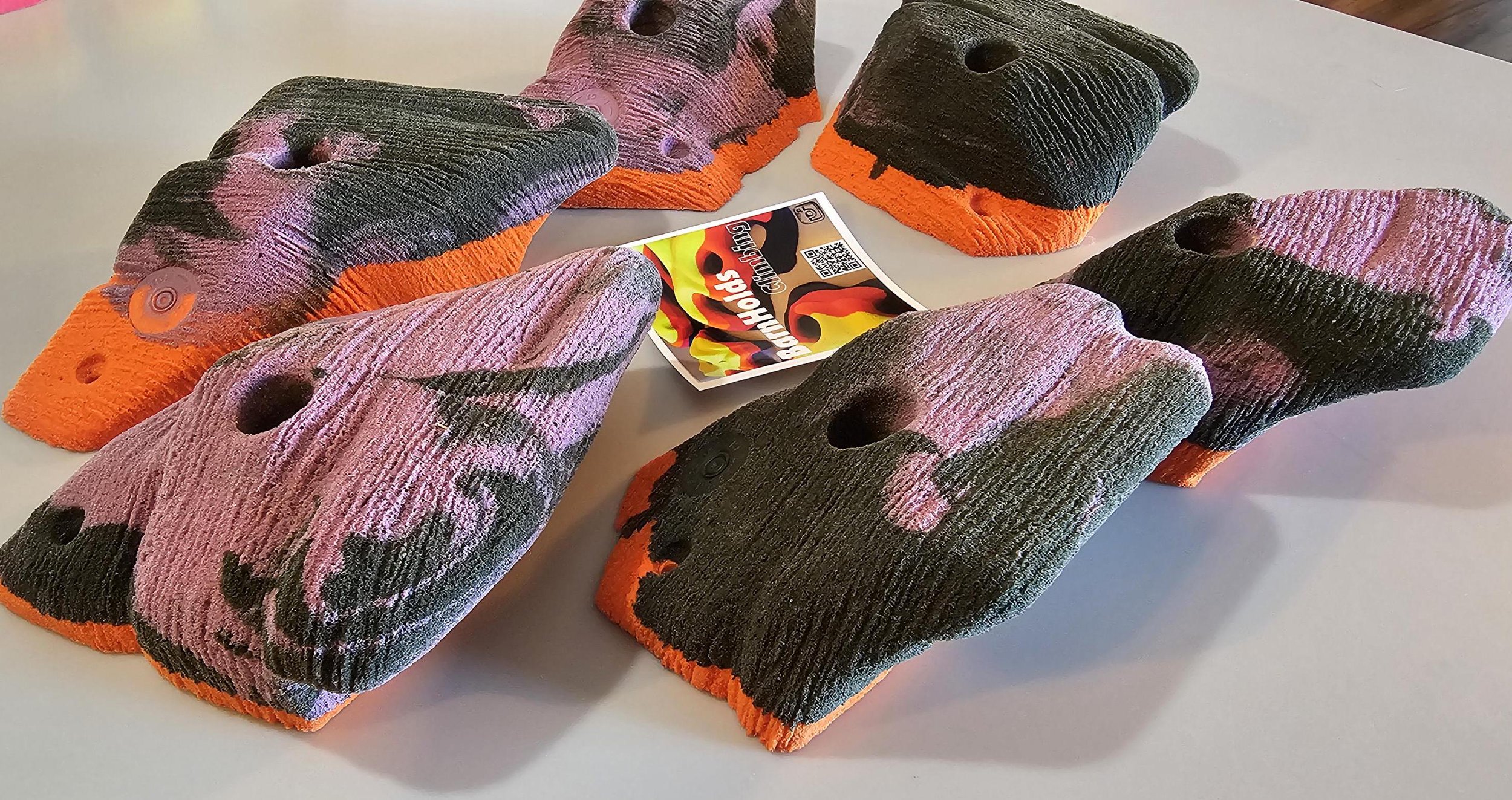 custom rock climbing holds handmade BarnHolds bouldering unique