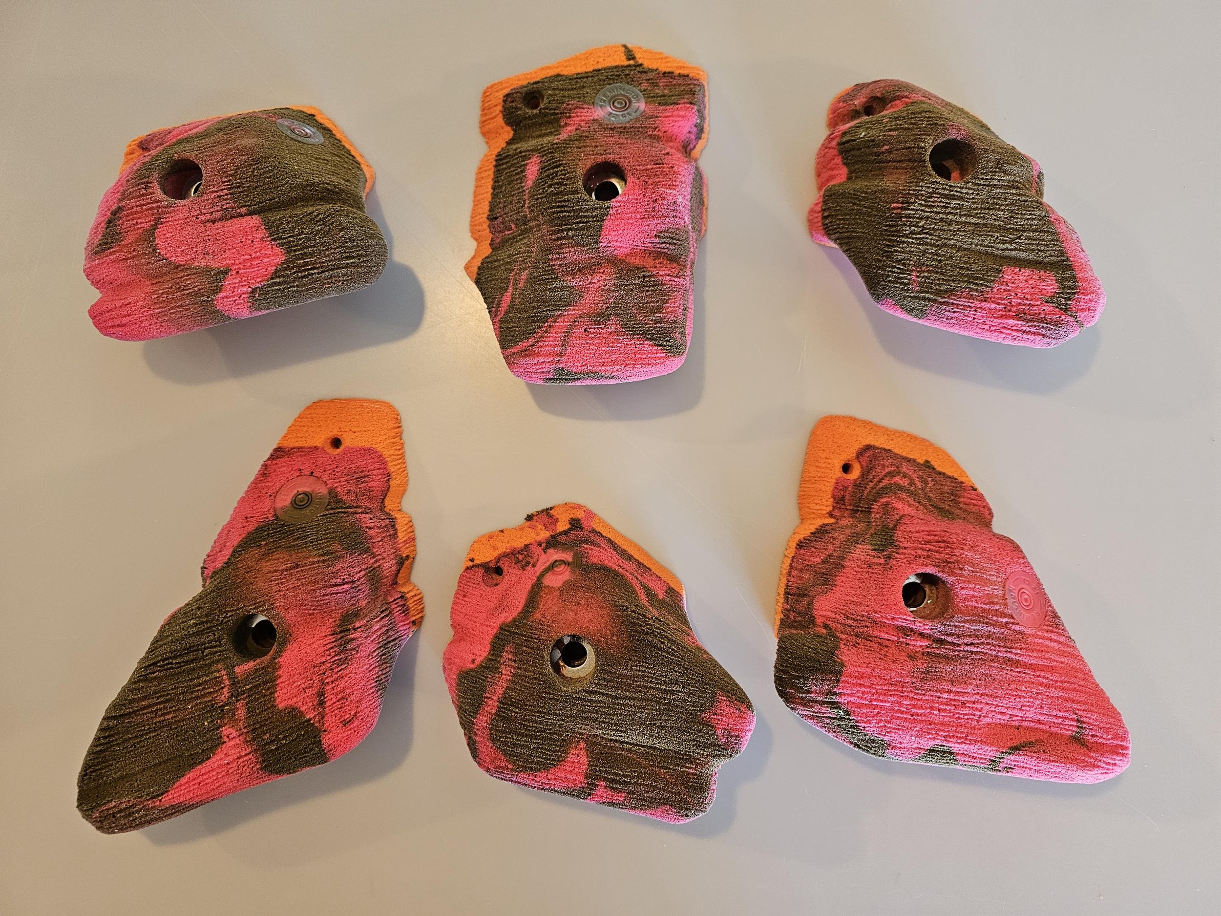 custom rock climbing holds handmade BarnHolds bouldering unique