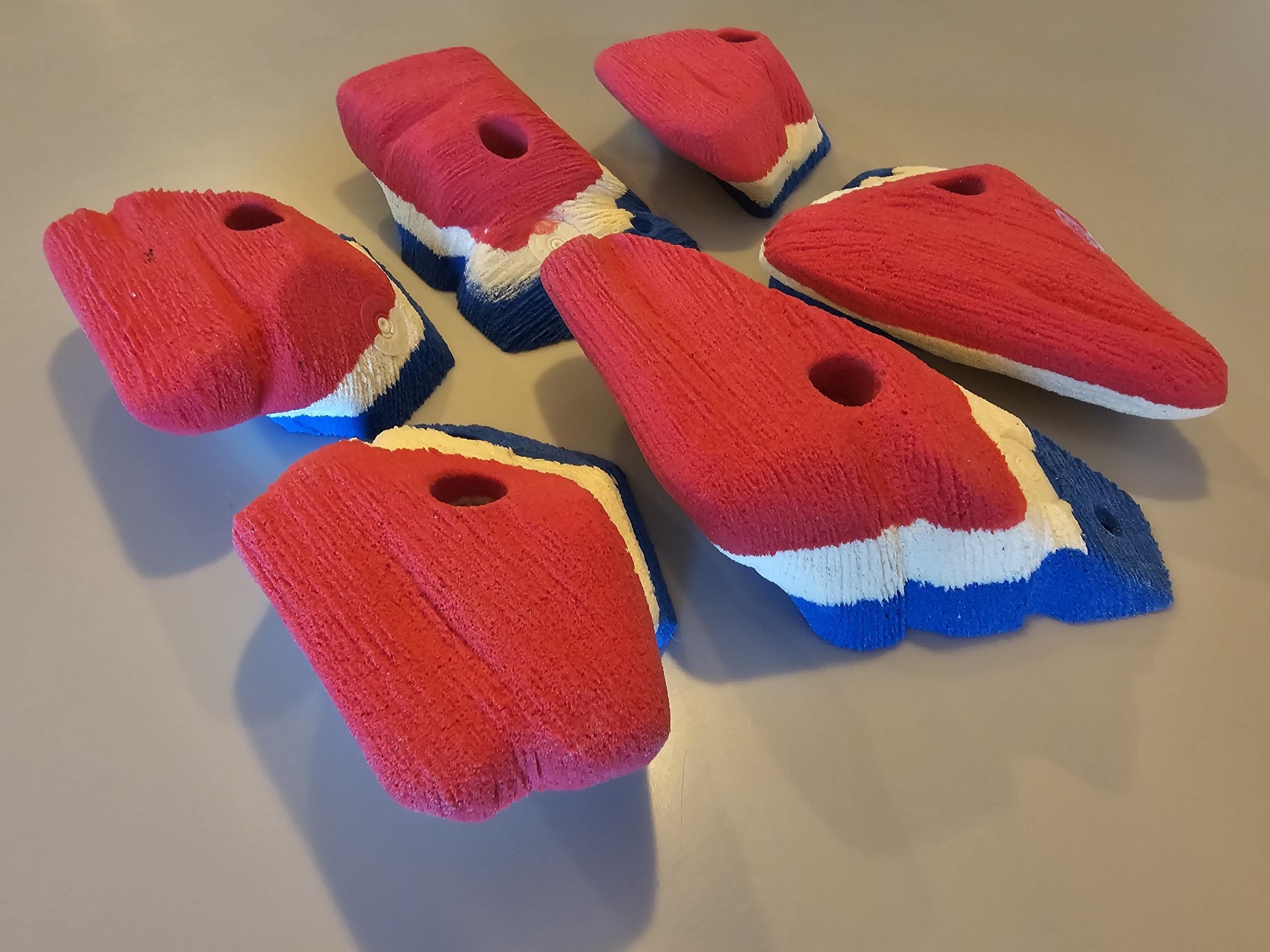 custom rock climbing holds handmade BarnHolds bouldering unique