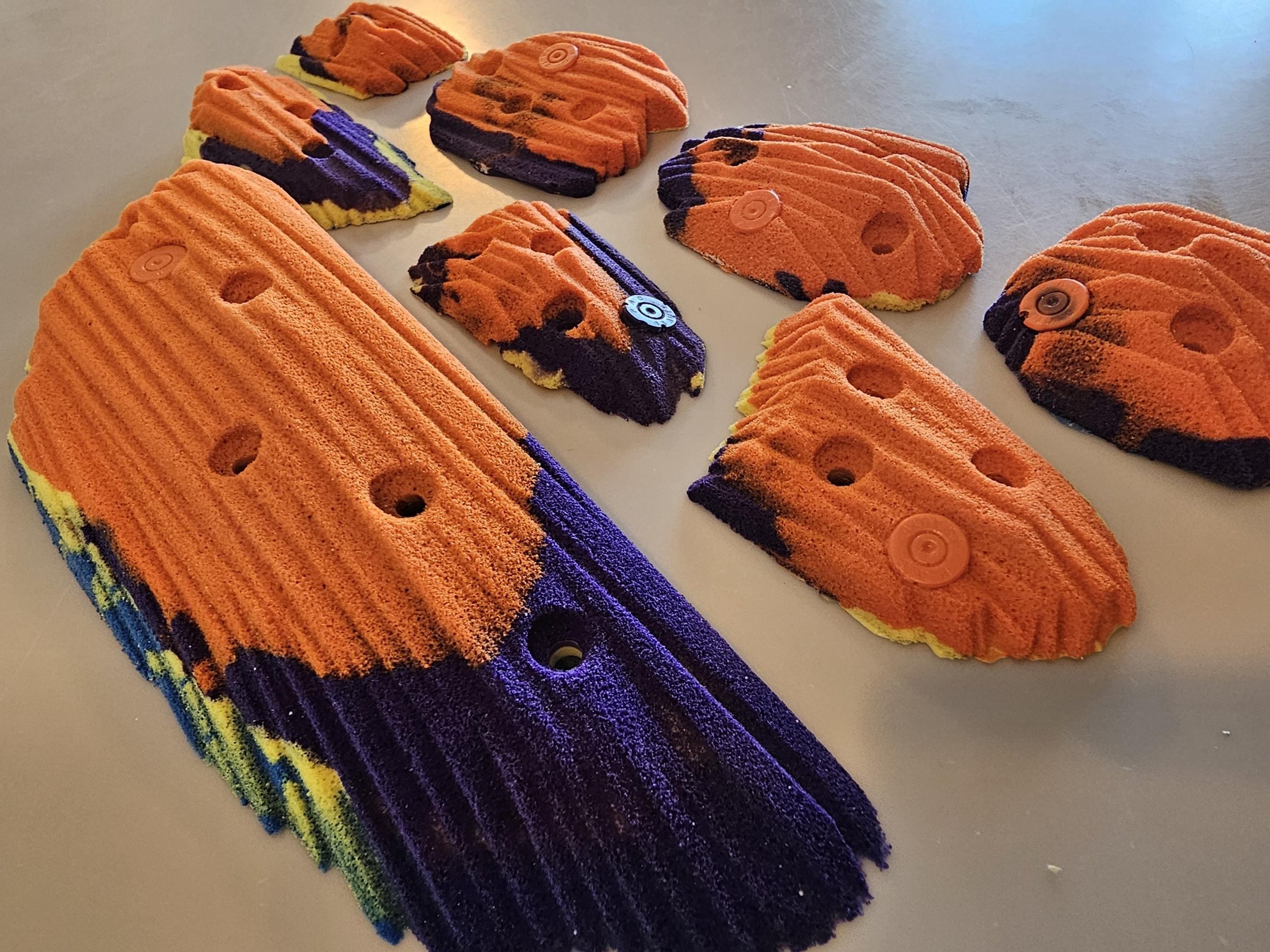 custom rock climbing holds handmade BarnHolds bouldering unique