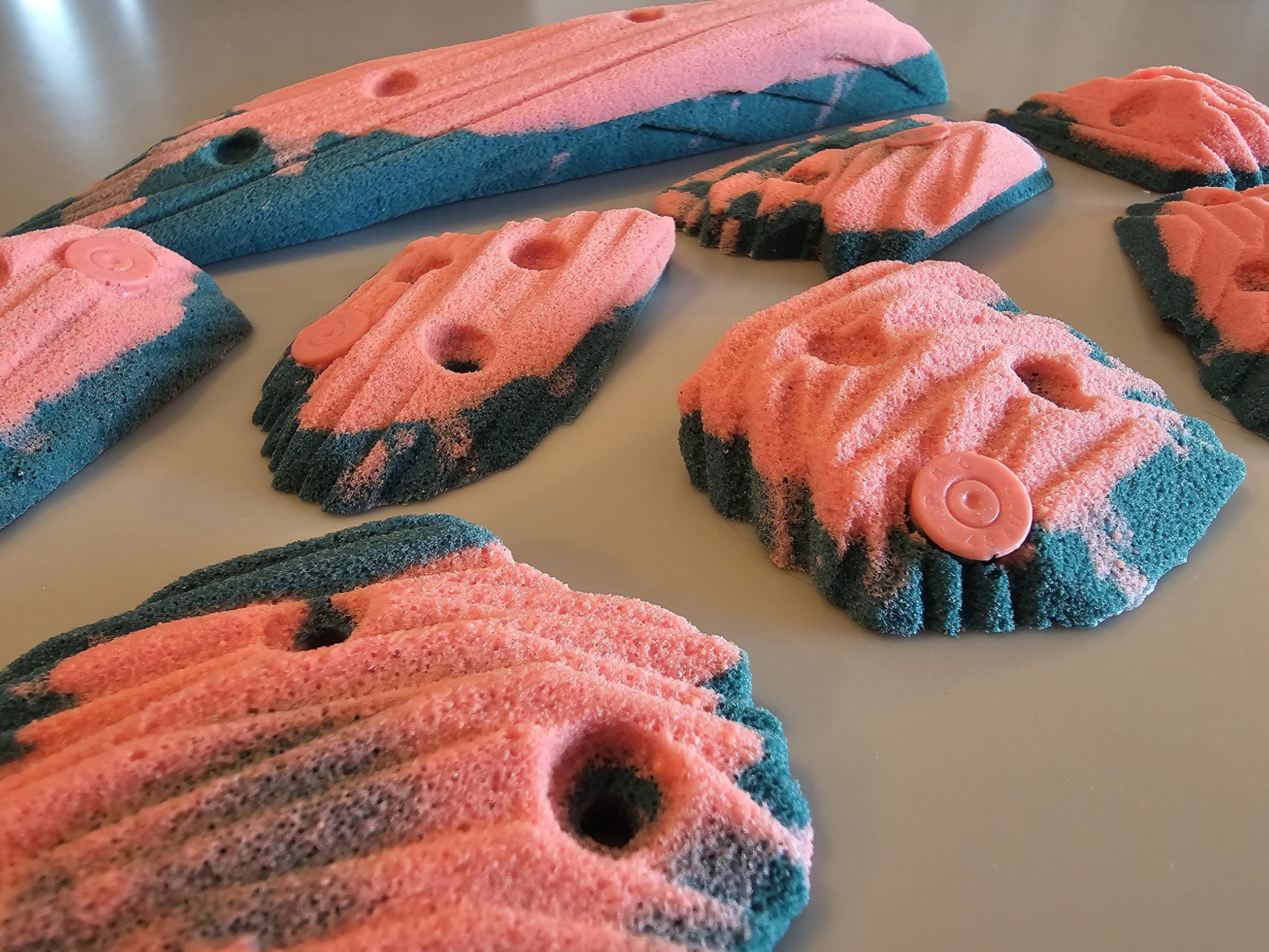 custom rock climbing holds handmade BarnHolds bouldering unique