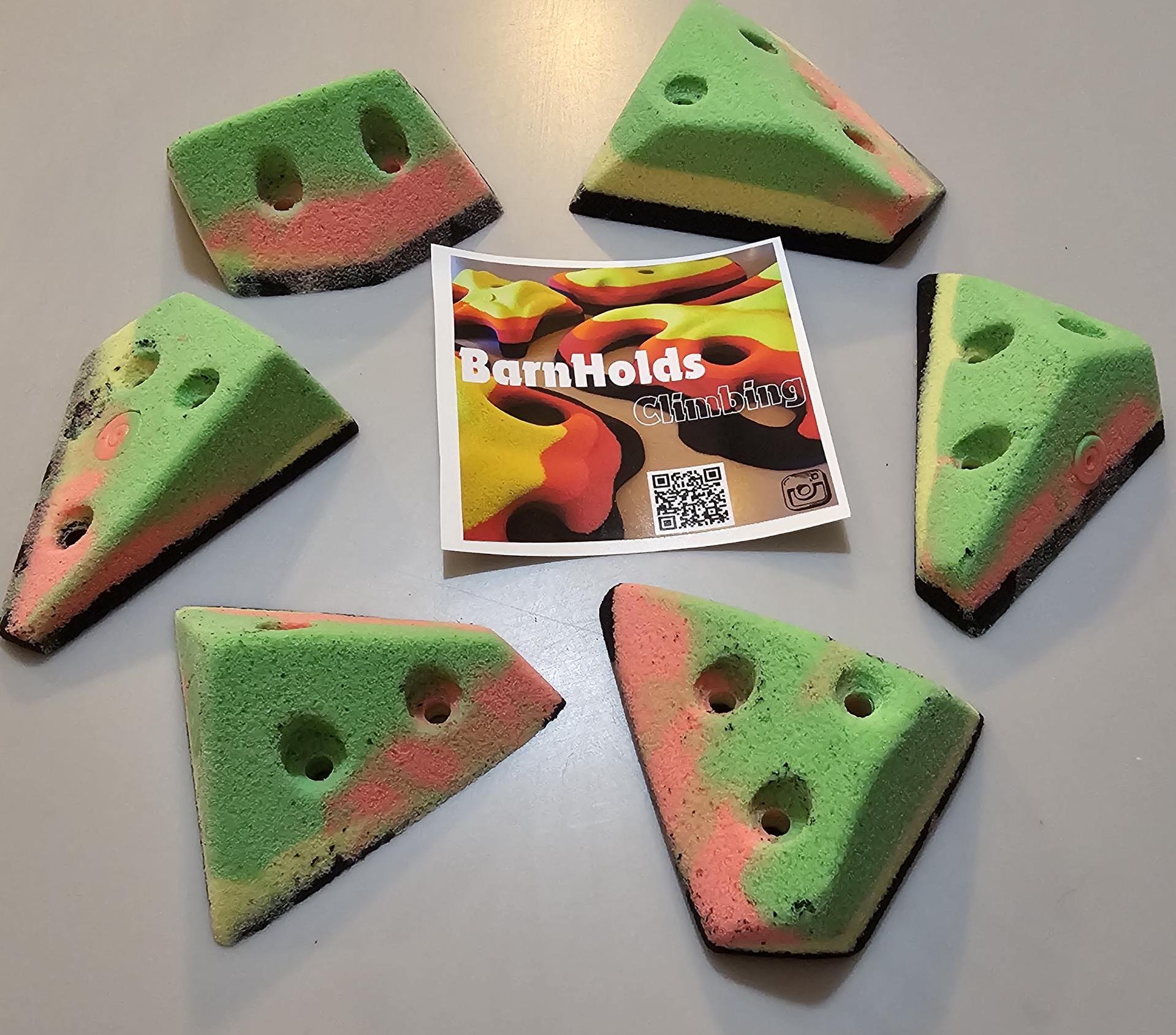 custom rock climbing holds handmade BarnHolds bouldering unique