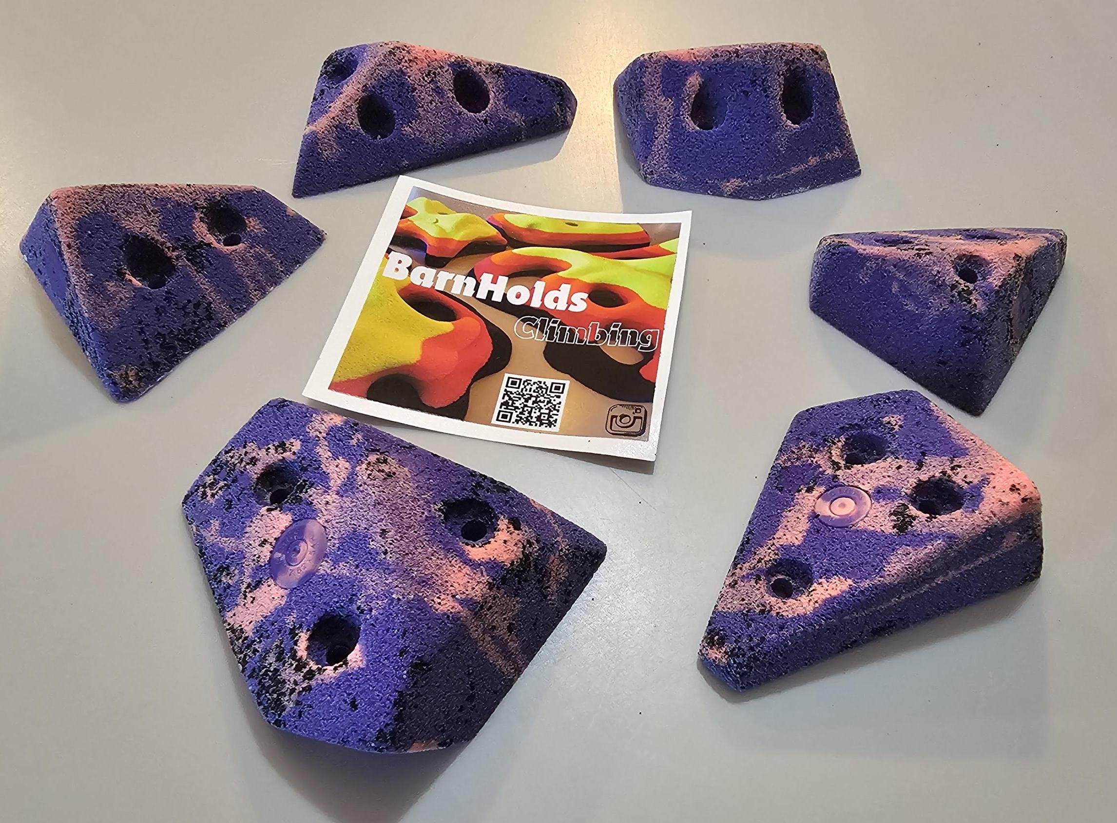 custom rock climbing holds handmade BarnHolds bouldering unique
