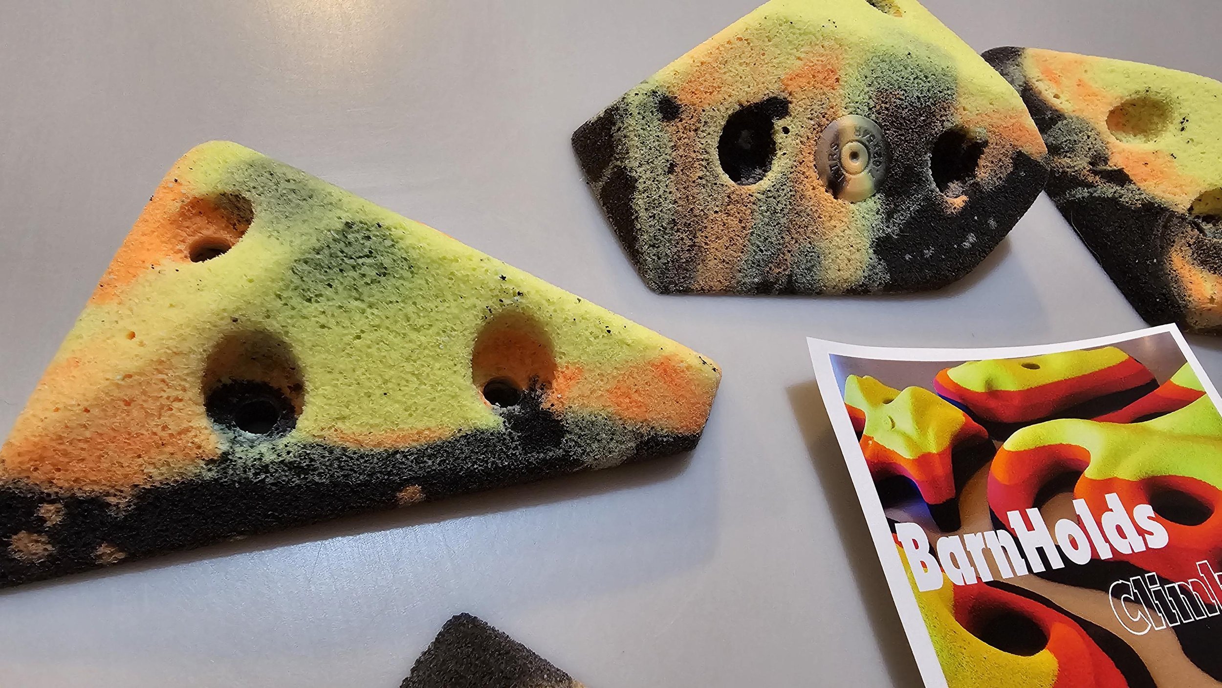 custom rock climbing holds handmade BarnHolds bouldering unique