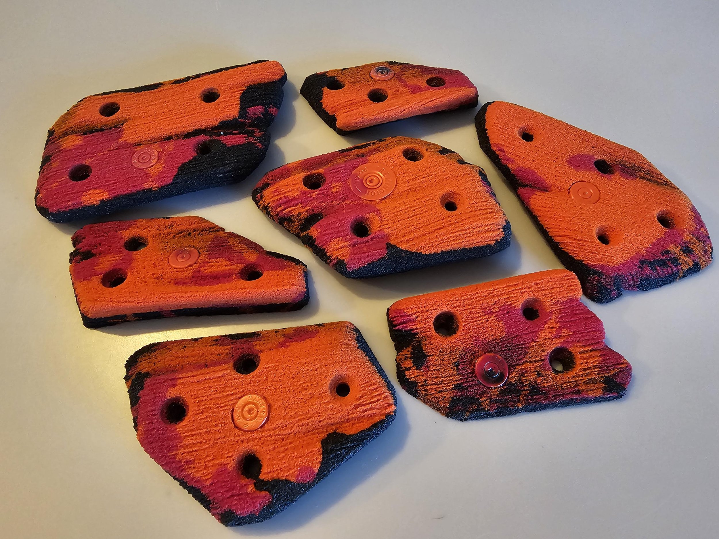 custom rock climbing holds handmade BarnHolds bouldering unique