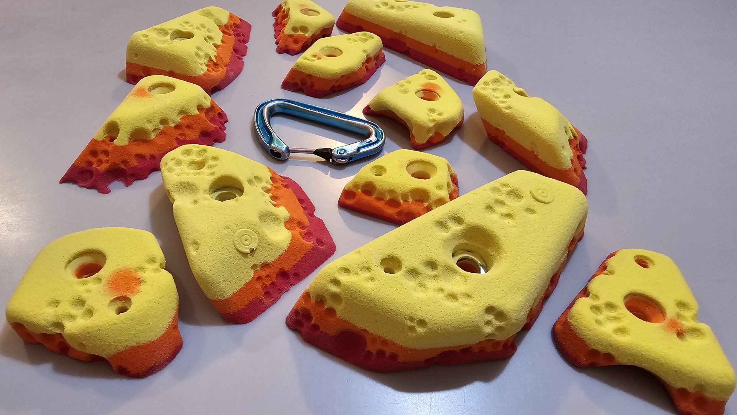 BarnHolds Rock Climbing holds, 100% custom boulder problem unique set!