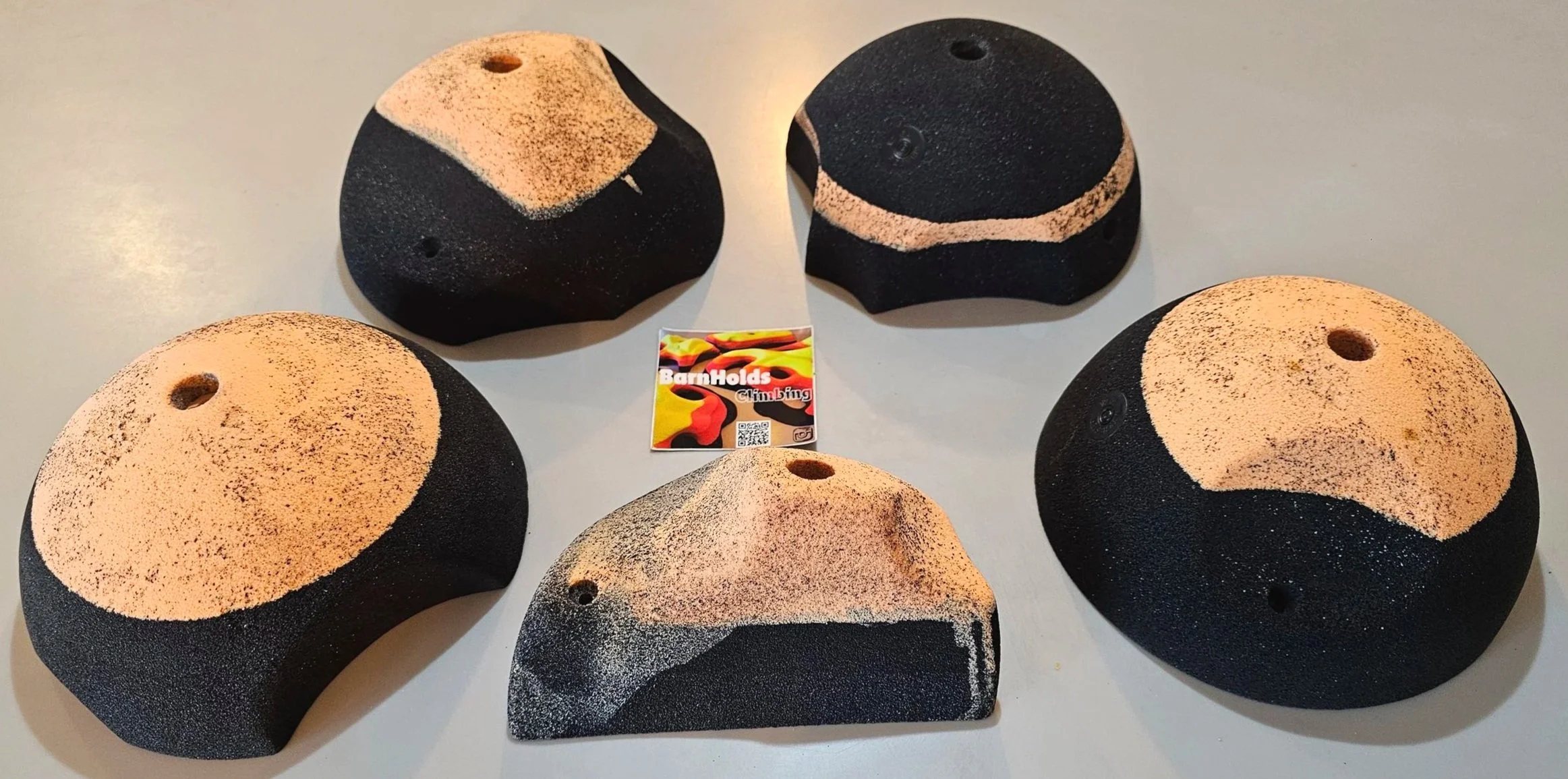 Huge feature rock climbing holds set, deep jugs, slopers, pinches, pockets, barnholds homewall bouldering holds